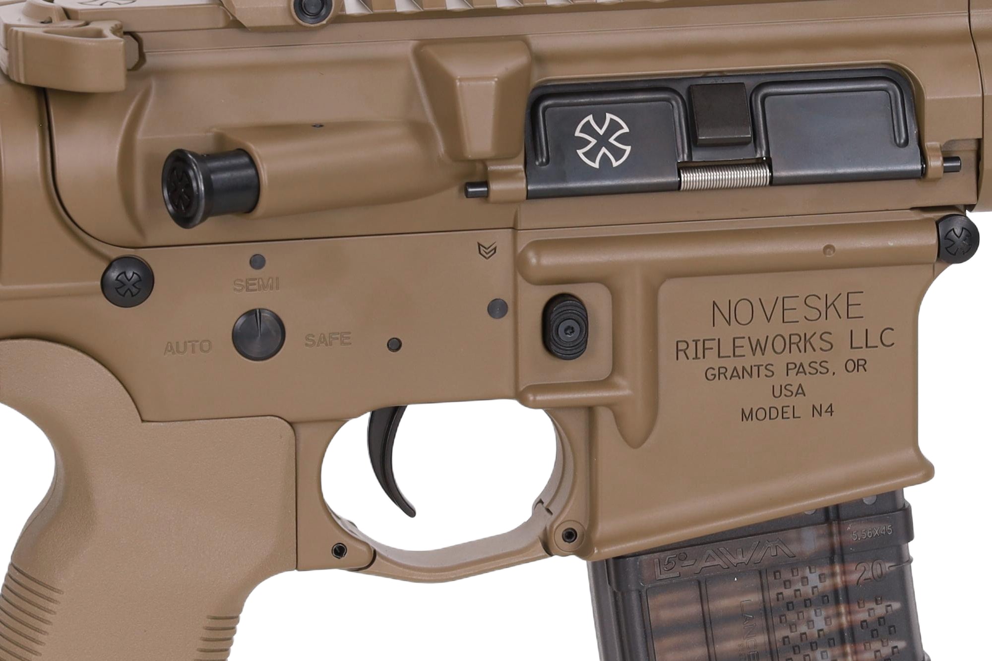 CYMA Noveske x EMG N4 Gen.3 SBR Platinum Gen.2 7" AEG Assault Rifle - Tan-5