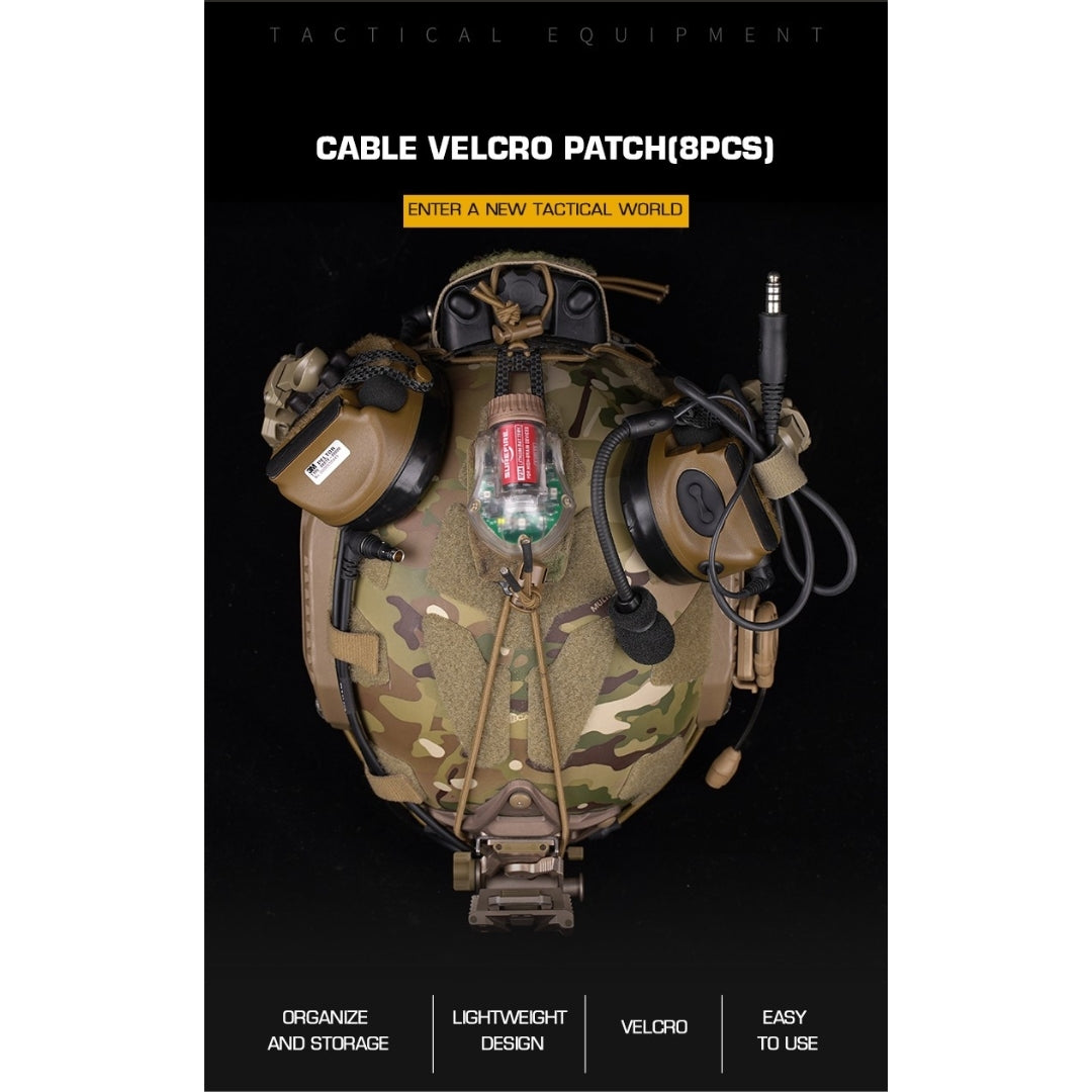 WST Cable Organizer, 8 pcs - Coyote Home > All products > Airsoft equipment and guns cases > Equipment components and accessories Wosport