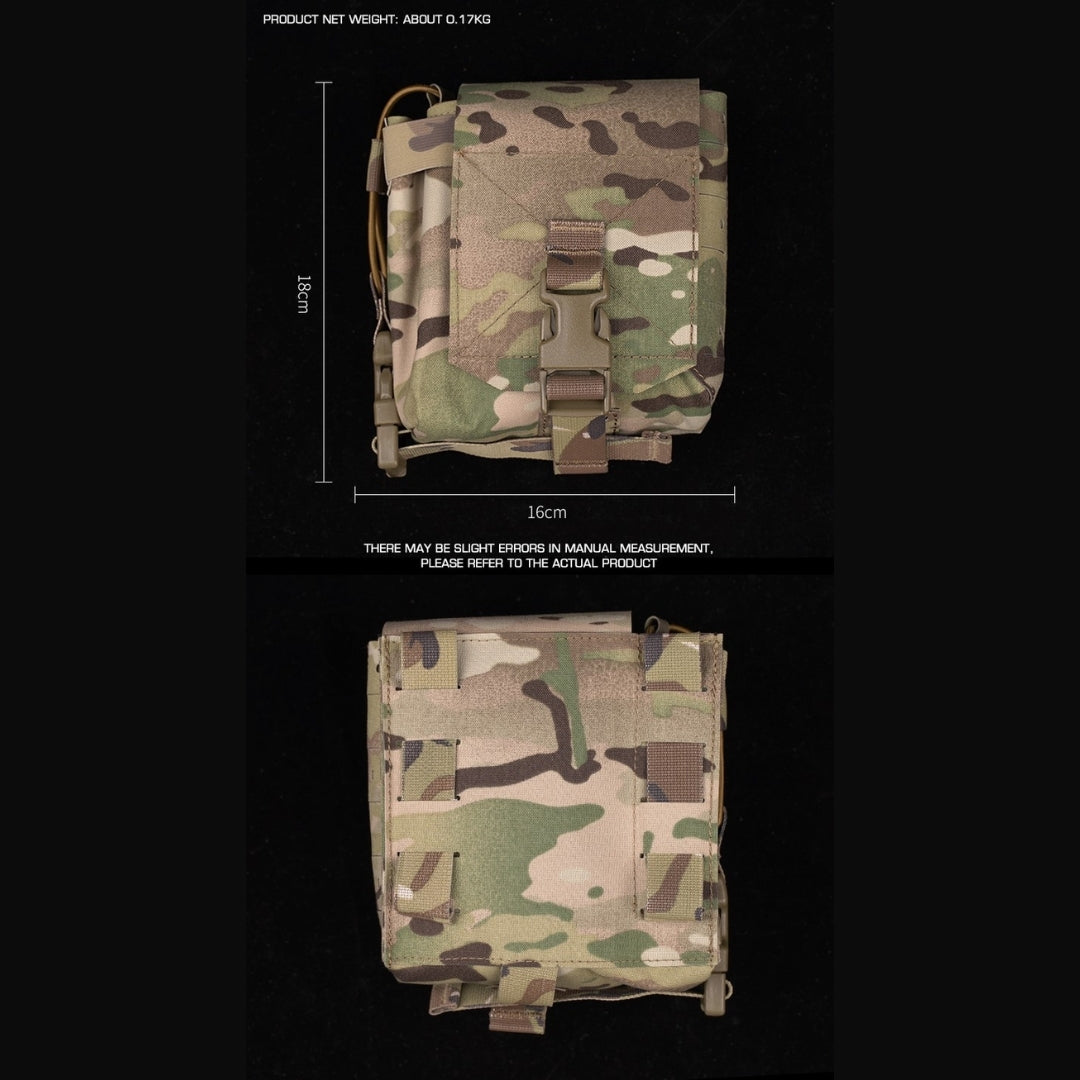 WST Multifunctional Molle Pouch with Radio Pocket, Large - MC Home > All products > Airsoft equipment and guns cases > Pouches, pockets, discarders > Multipurpose Wosport