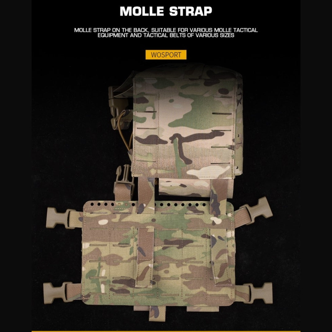 WST Multifunctional Molle Pouch with Radio Pocket, Large - MC Home > All products > Airsoft equipment and guns cases > Pouches, pockets, discarders > Multipurpose Wosport