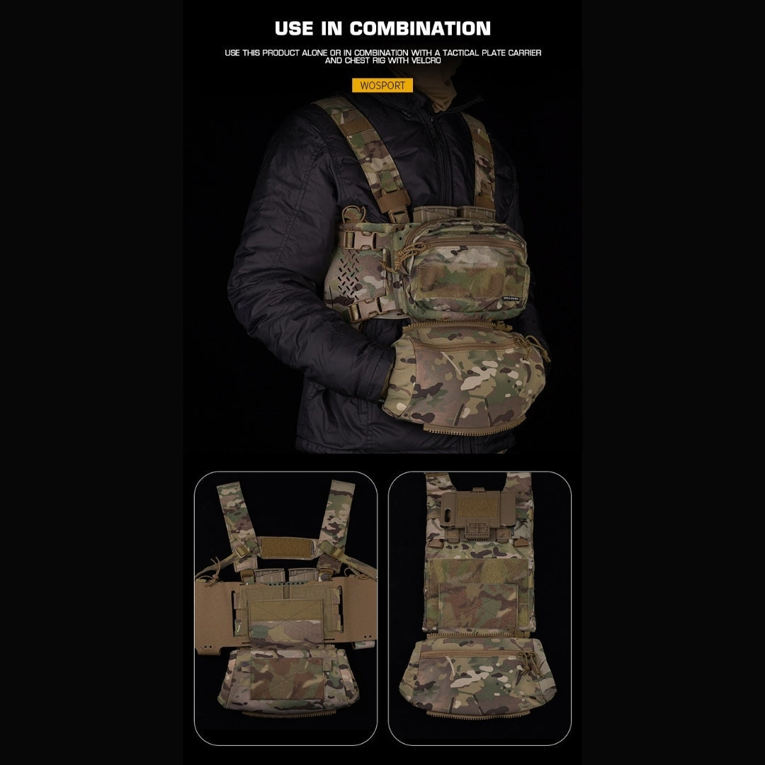 WST Multifunctional Hand Warmer with Pocket (Fanny Pack) - Ranger Green Home > All products > Airsoft equipment and guns cases > Pouches, pockets, discarders > Abdominal pouches and kidneys Wosport