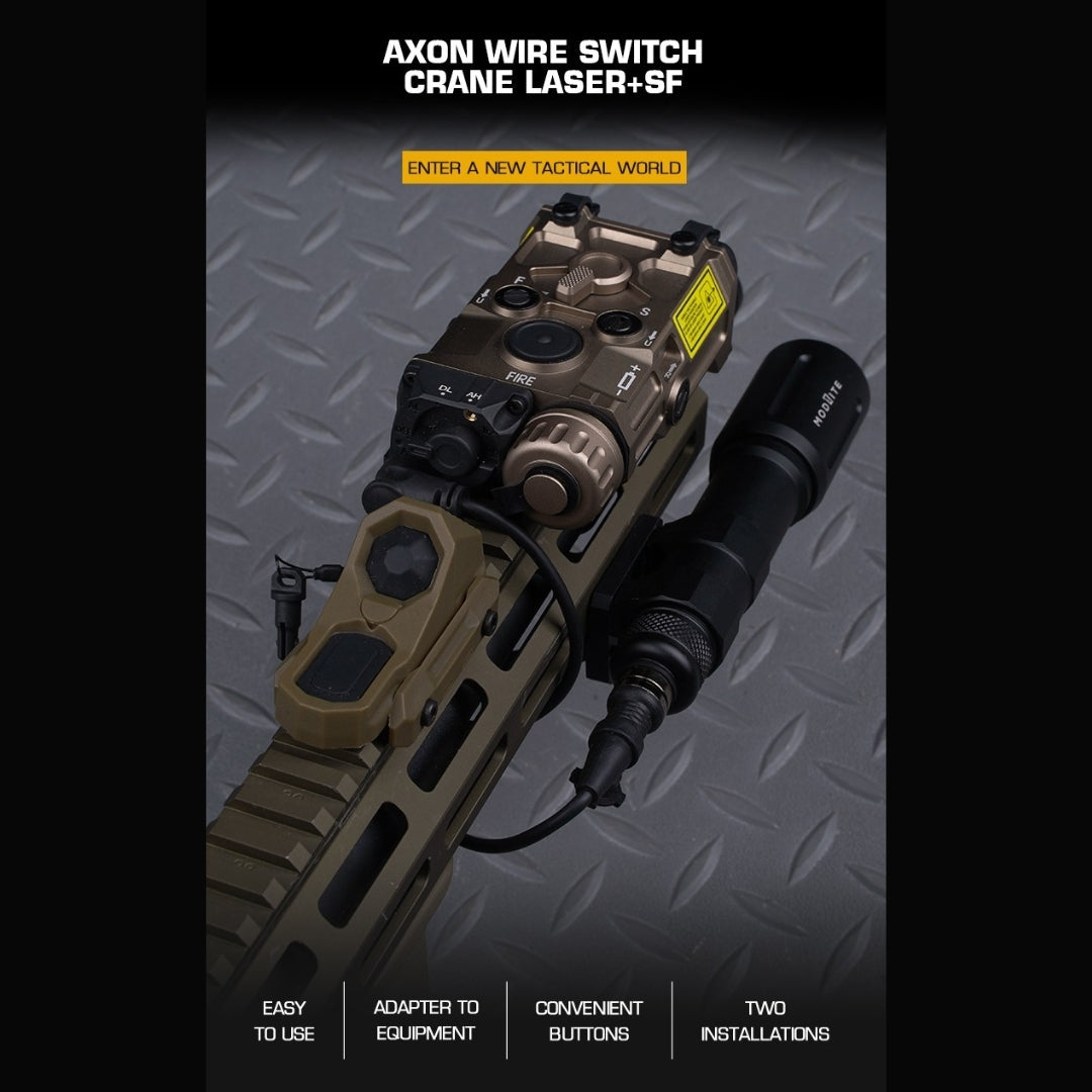 WST Dual Switch - AXON, CRANE PLUG and SF Connectors - Black Switch Wosport