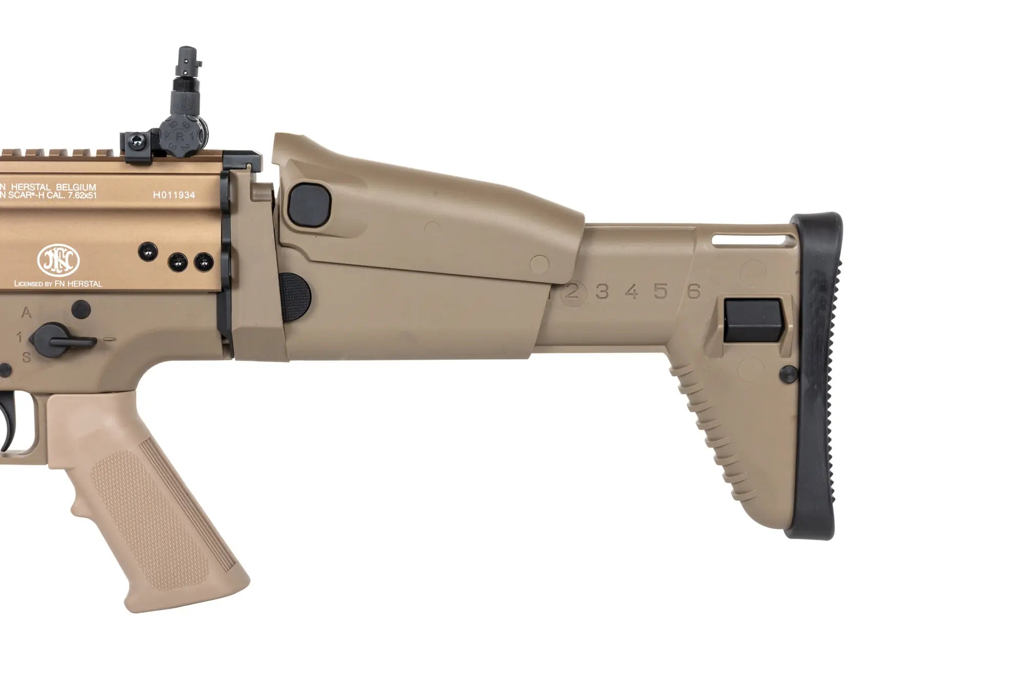 Cybergun x FN HERSTAL SCAR-H CQC Tan airsoft Assault Carbine-2