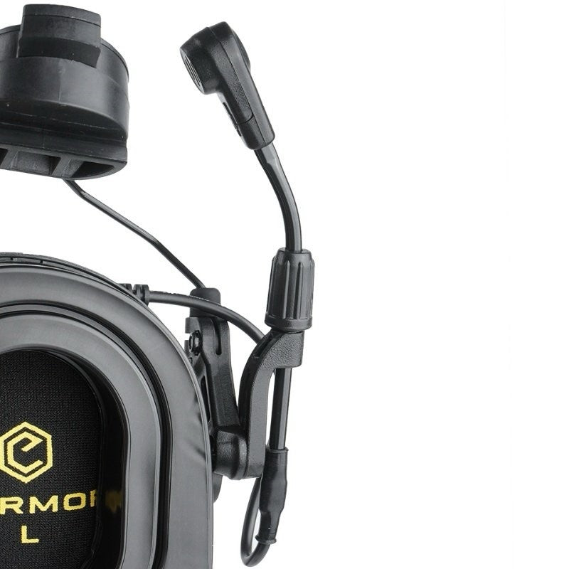 EARMOR M32 PLUS Electronic Tactical Headset, Headband / Helmet Mount - Tan