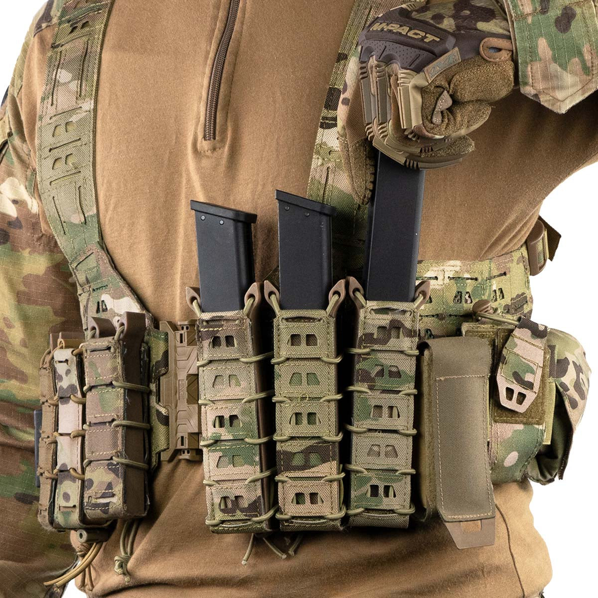 Novritsch Open MOLLE SMG Mag Pouch - Green