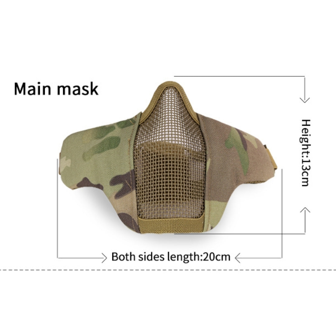 WST MINI Steel Mesh Mask, Children / Ladies - Tan Home > All products > Airsoft equipment and guns cases > Goggles and masks on airsoft > Masks on airsoft Wosport