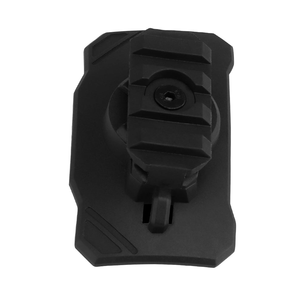 Universal flashlight mount for helmet Black