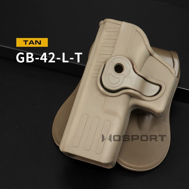 WST Belt Holster Glock, Left Hand - Tan Fondine Wosport