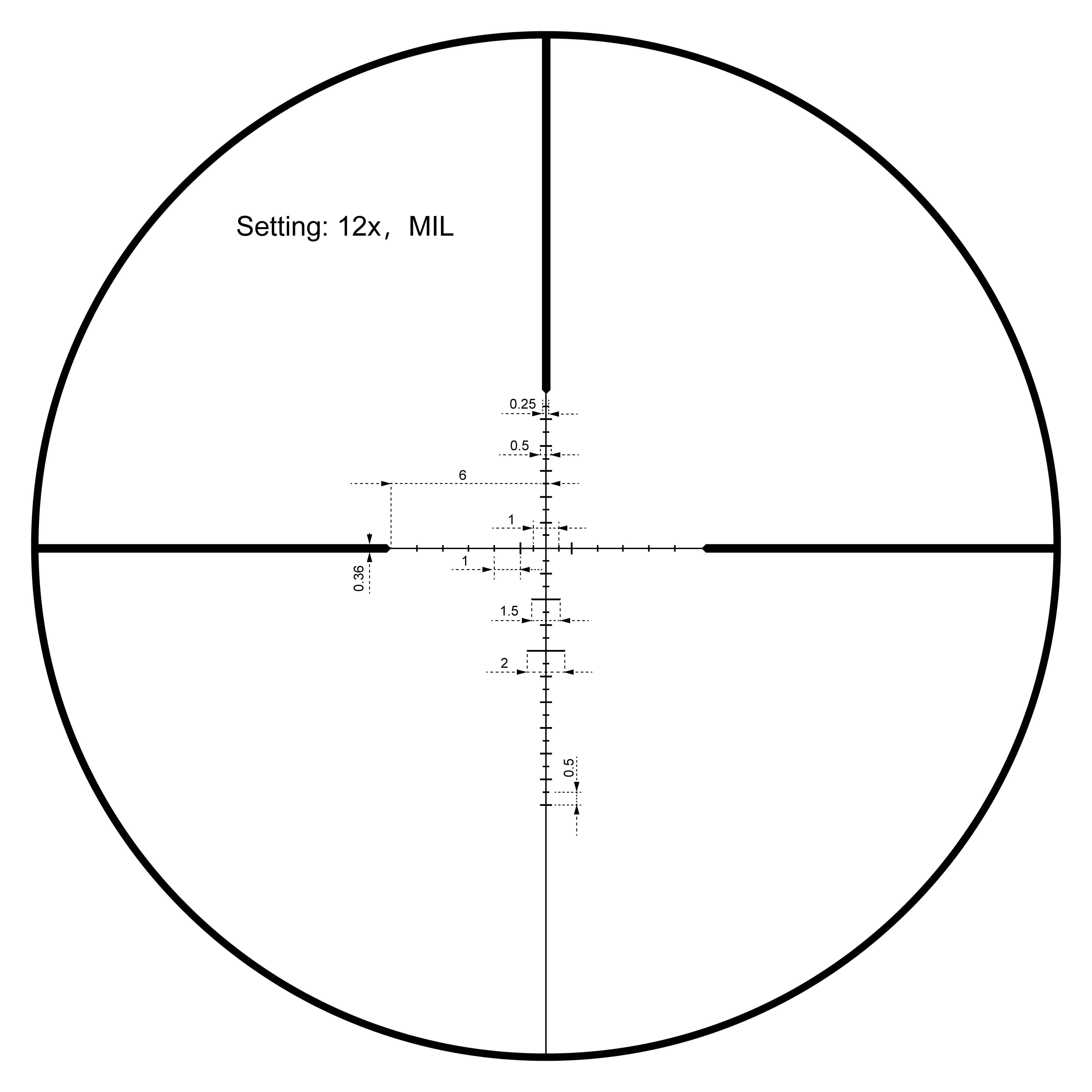 VictOptics SOI 4-12x40 Riflescope - Black