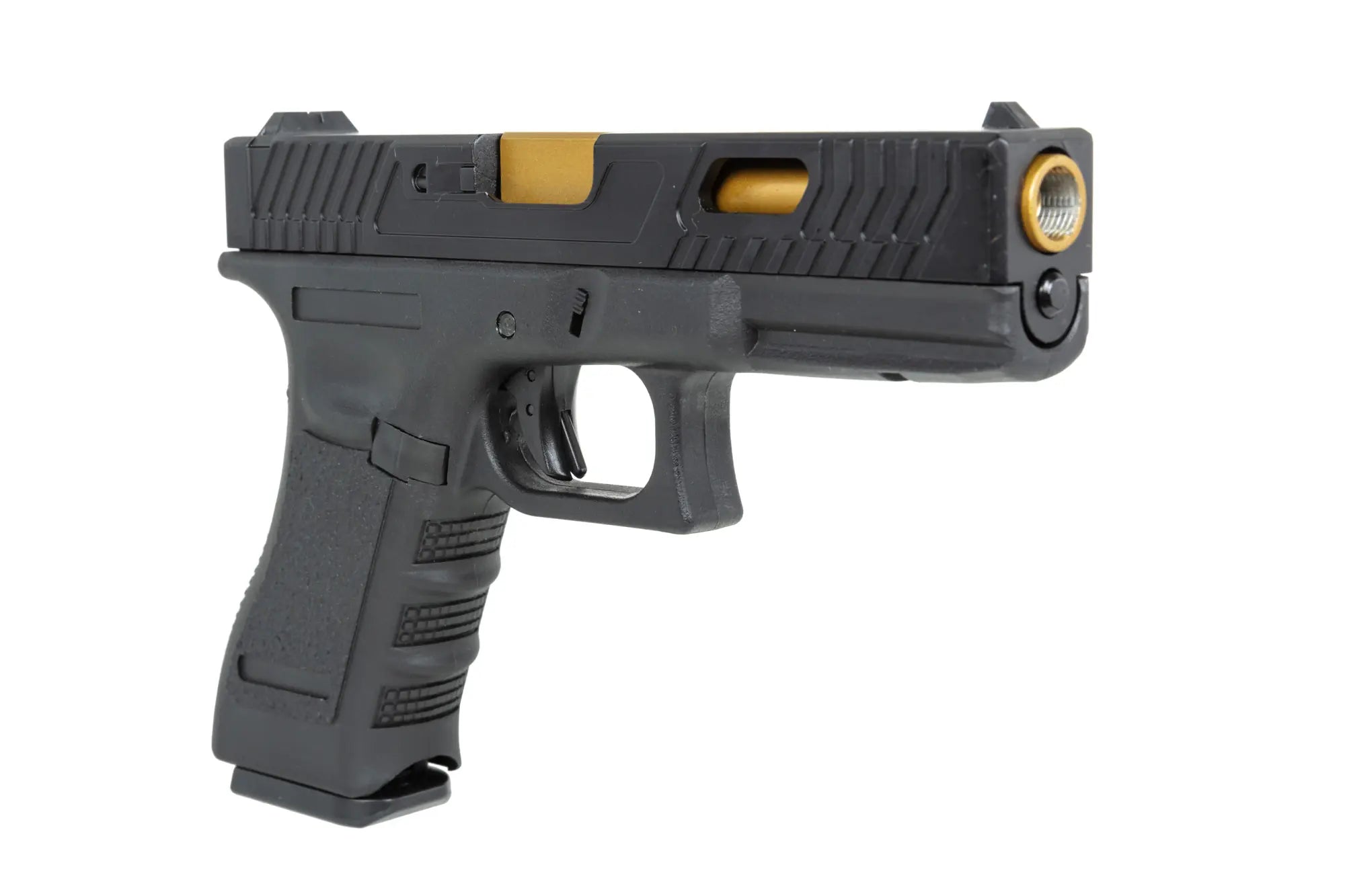 E&C EC-1104 airsoft pistol Black and gold-4