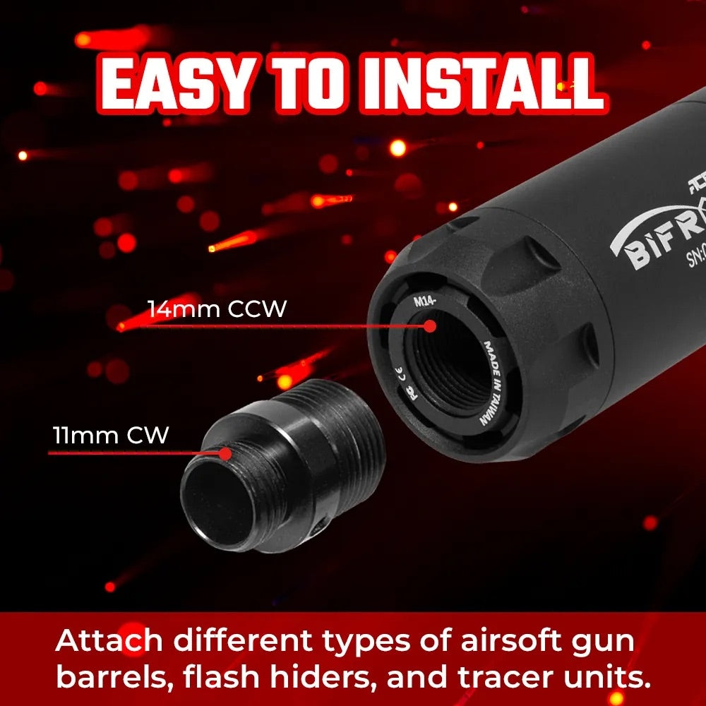 BIFROST R Tracer Unit with Muzzle Flame - Red
