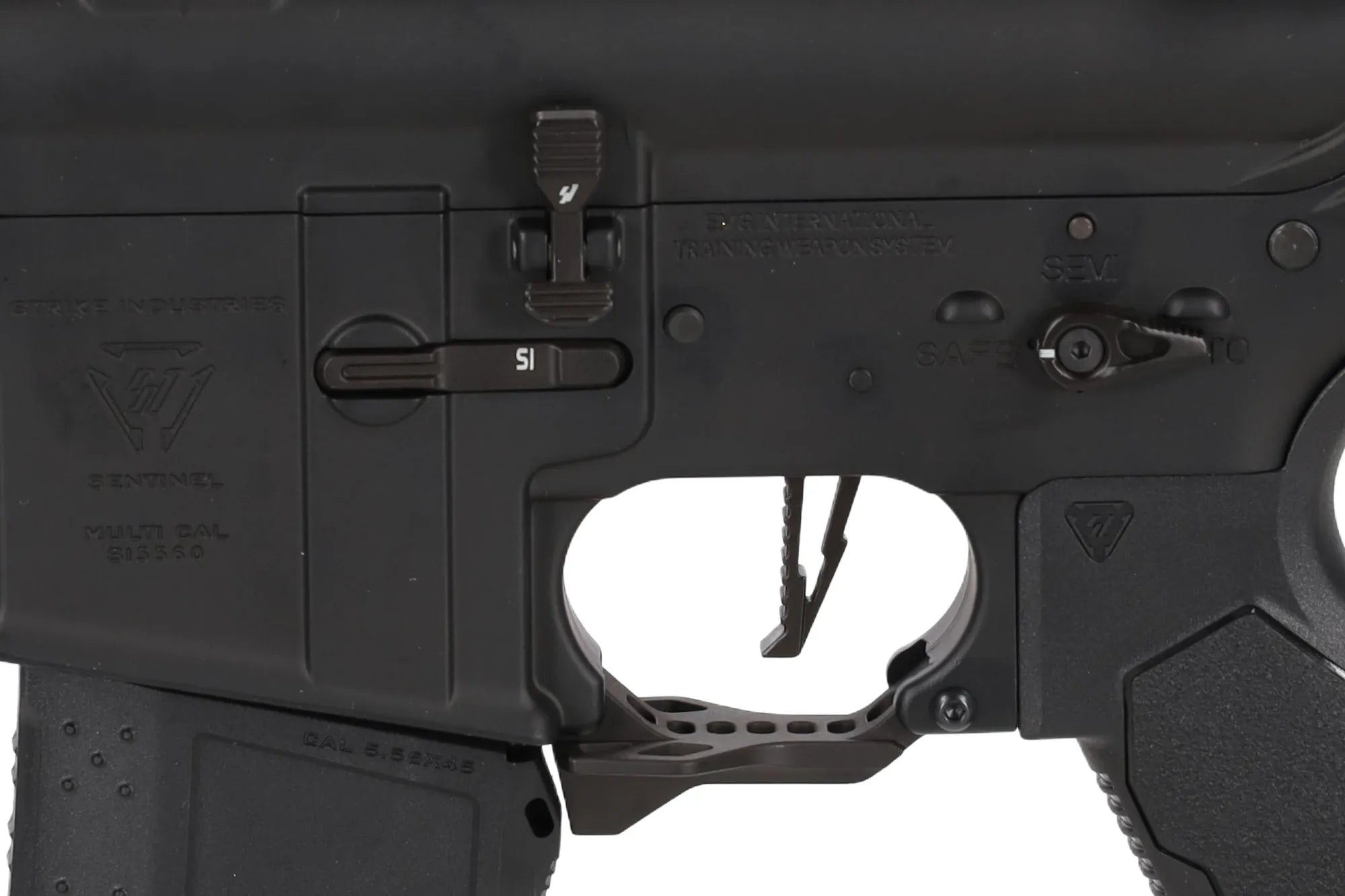 King Arms x Strike Industries Sentinel GRIDLOK® 11" Aster SE ETU Black and Red airsoft Carbine-6