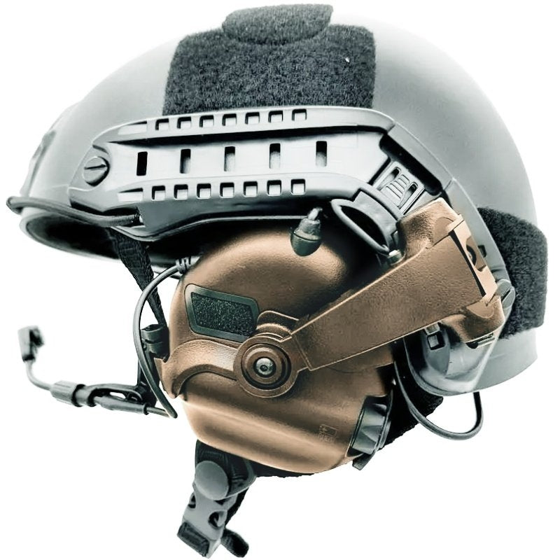 EARMOR M32X MOD4 Tactical Headset, M16C Mount for FAST / ARC - Coyote Brown