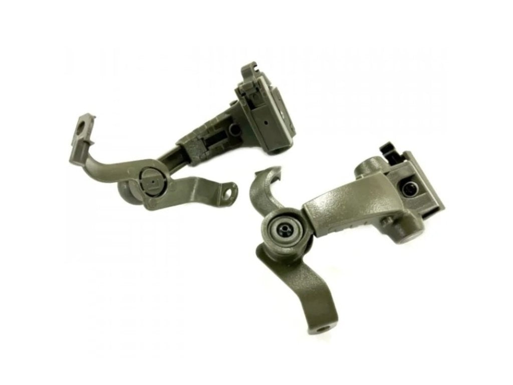 EARMOR M16A Helmet Adapters for M32 PLUS Headset, ARC Mount - Green