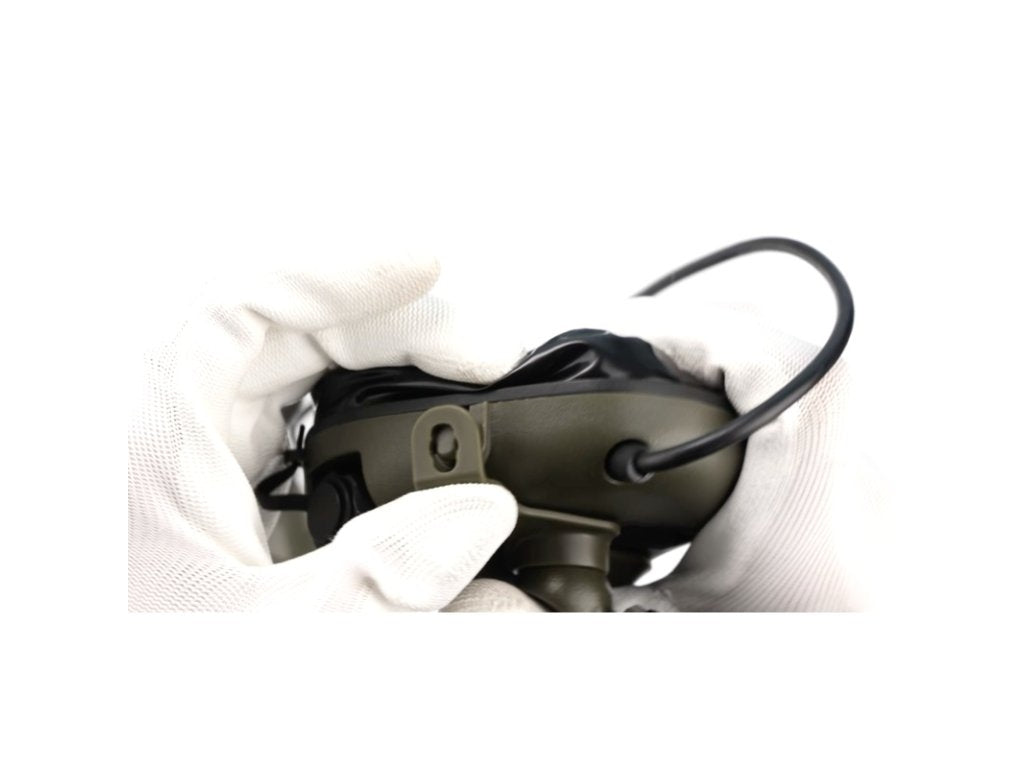 EARMOR M16A Helmet Adapters for M32 PLUS Headset, ARC Mount - Green