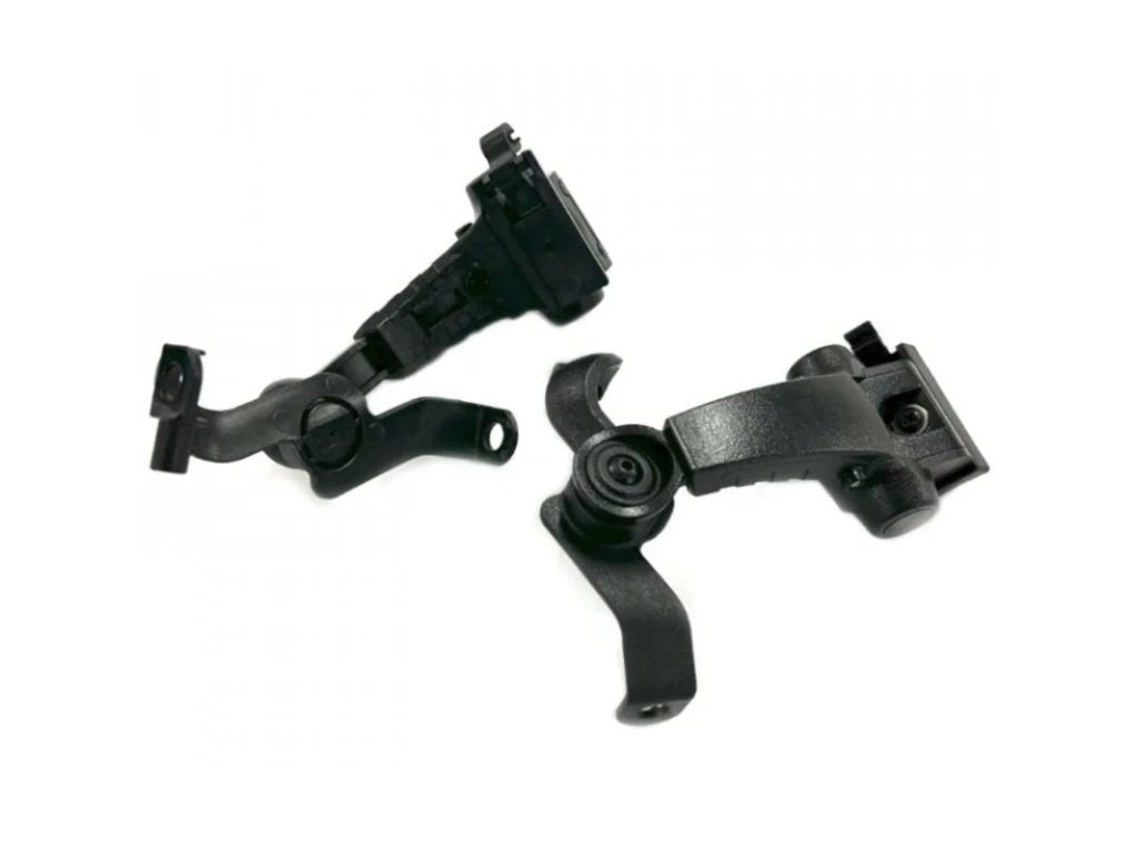 EARMOR M16A Helmet Adapters for M32 PLUS Headset, ARC Mount - Black