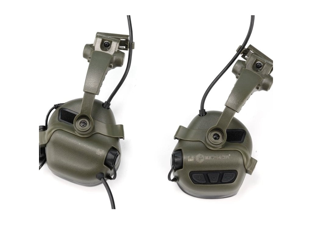 EARMOR M16A Helmet Adapters for M32 PLUS Headset, ARC Mount - Coyote Brown
