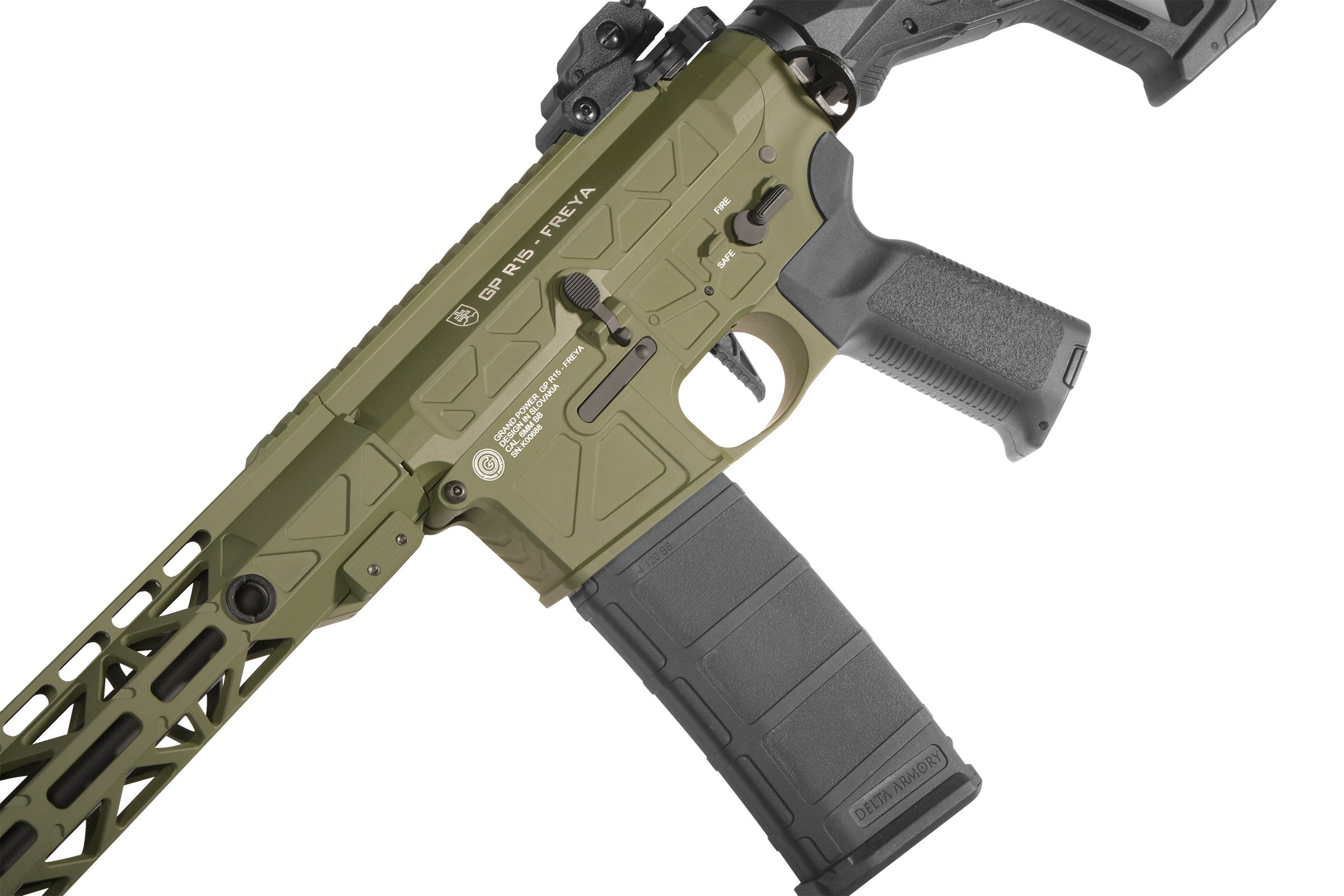 Delta Armory GP FREYA R15 M-LOK 10" Gen2 - Green