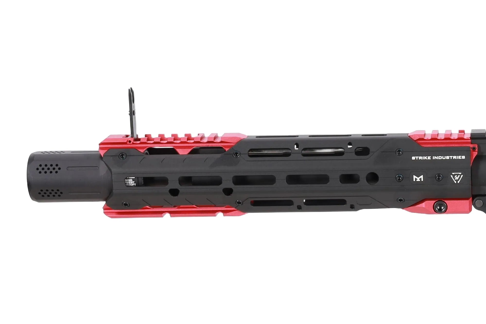 King Arms x Strike Industries Sentinel GRIDLOK® 11" Aster SE ETU Black and Red airsoft Carbine-7