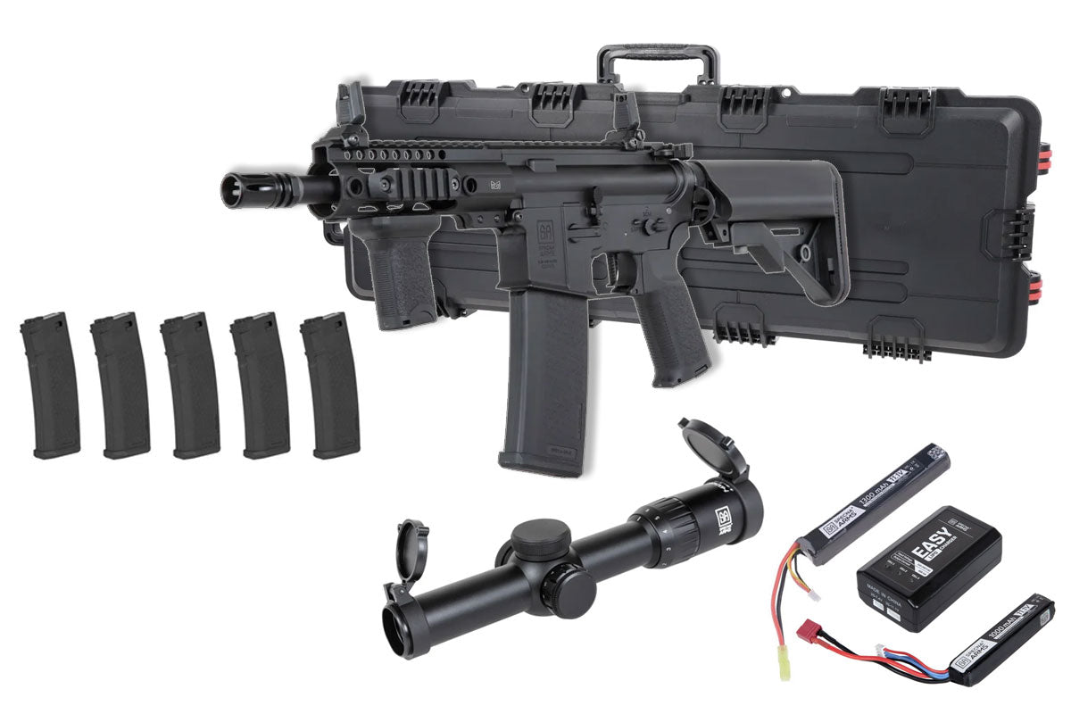 Specna Arms SA-P21 Prime Premium Airsoft Bundle - Rifle, Optic, Batteries, Magazines and Case