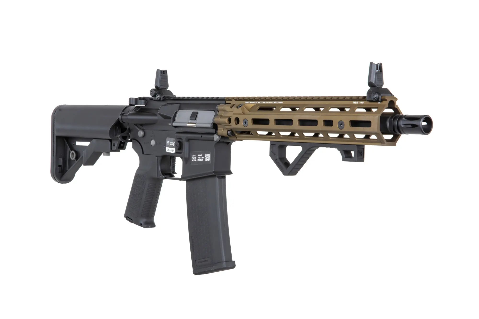 M4 airsoft Daniel Defense SA-P27 PRIME RIS III 10.5'' Aster II ETU | Bronze