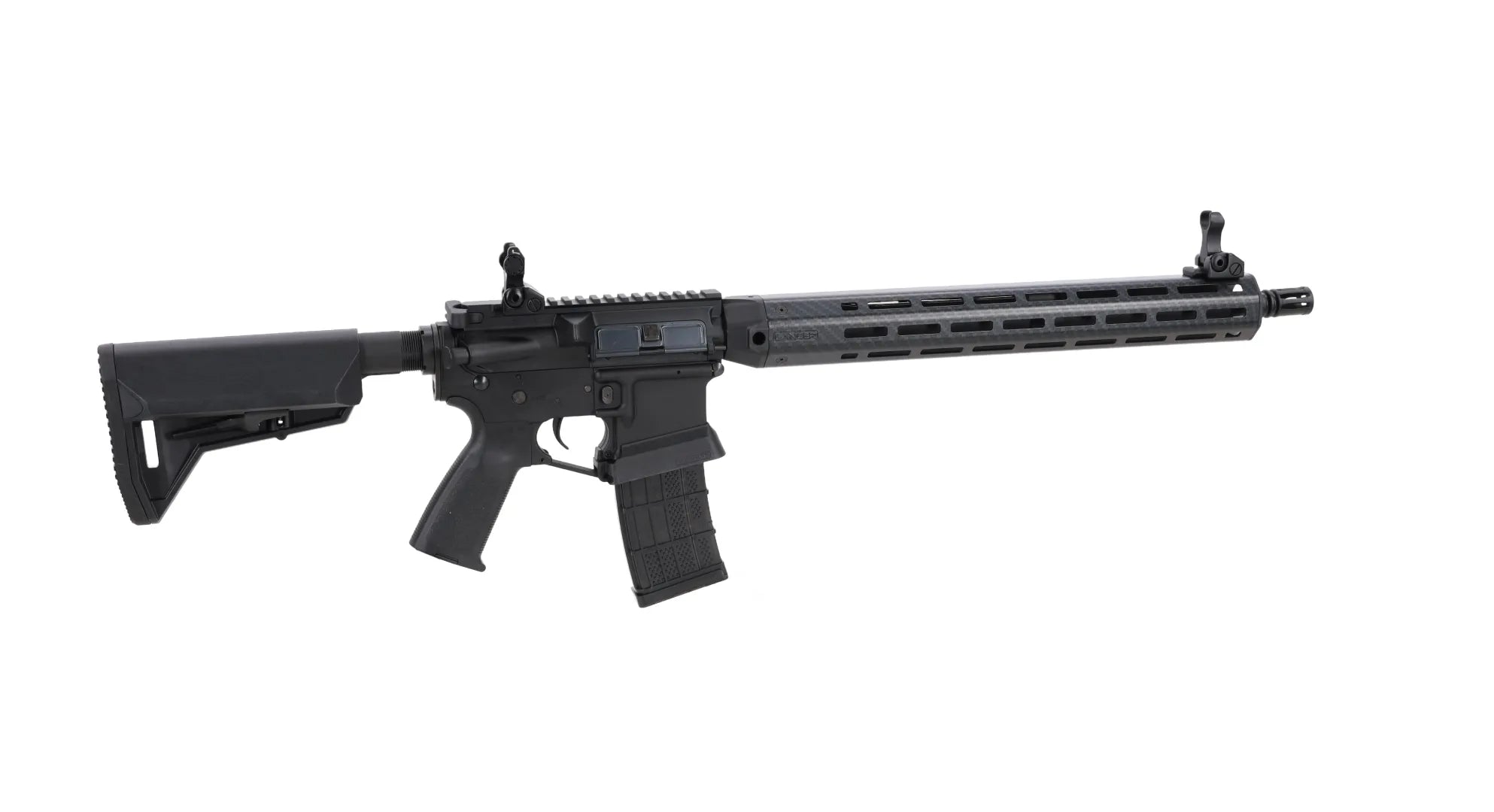 King Arms x Lancer Systems airsoft Carbine L15 LCH7 15" Faux Carbon Black-6
