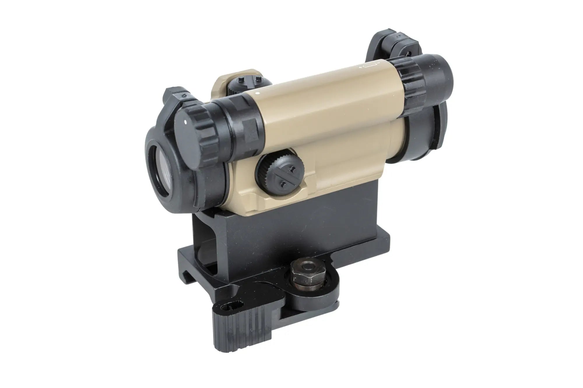 JJ Airsoft M5 red dot sight with 3 mounts Tan-1