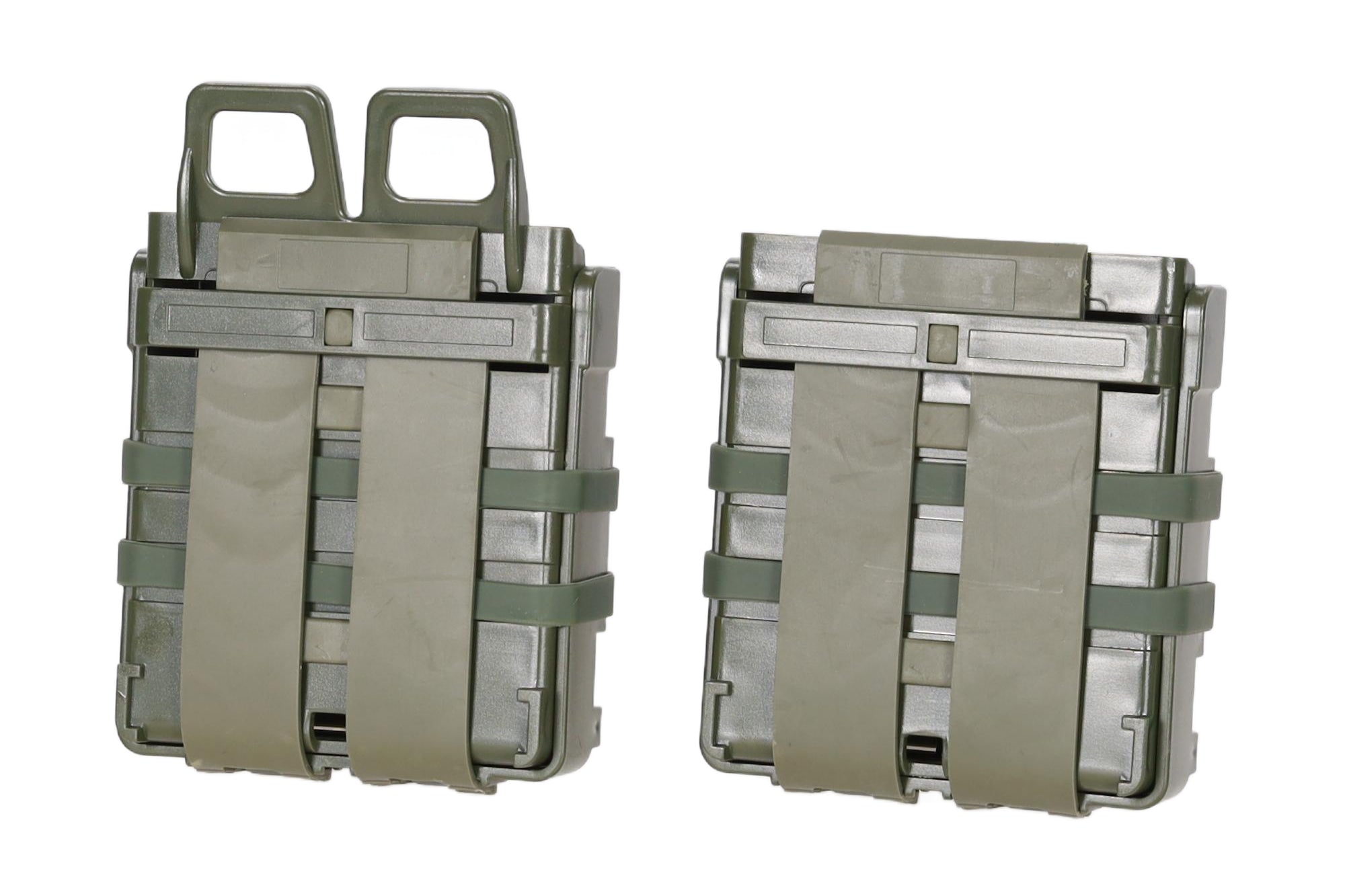 SaTac Open III L Olive Double Magazine Loader For 7.62mm Magazines Durable Polymer