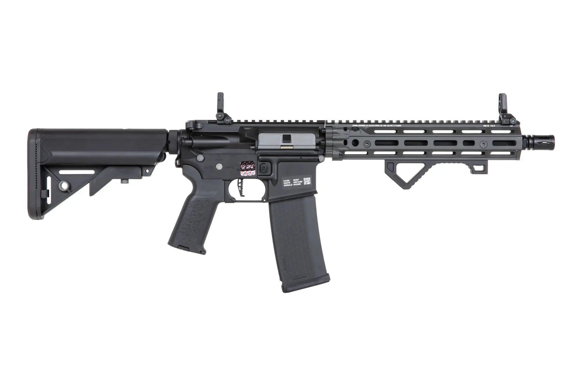 M4 airsoft Daniel Defense SA-P27 PRIME RIS III 10.5'' Aster II ETU | Grey