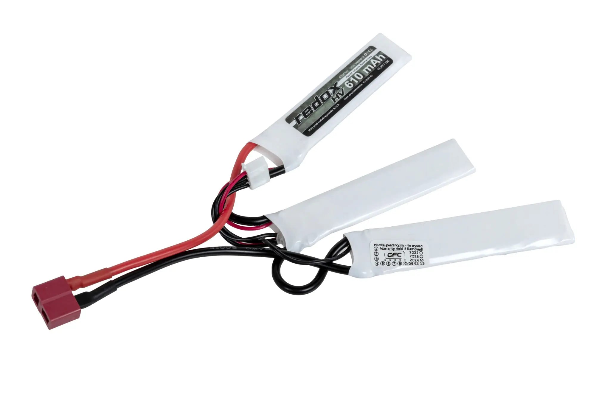 Li-Po Redox 610 mAh 11.4 V High Voltage 15C Dean battery