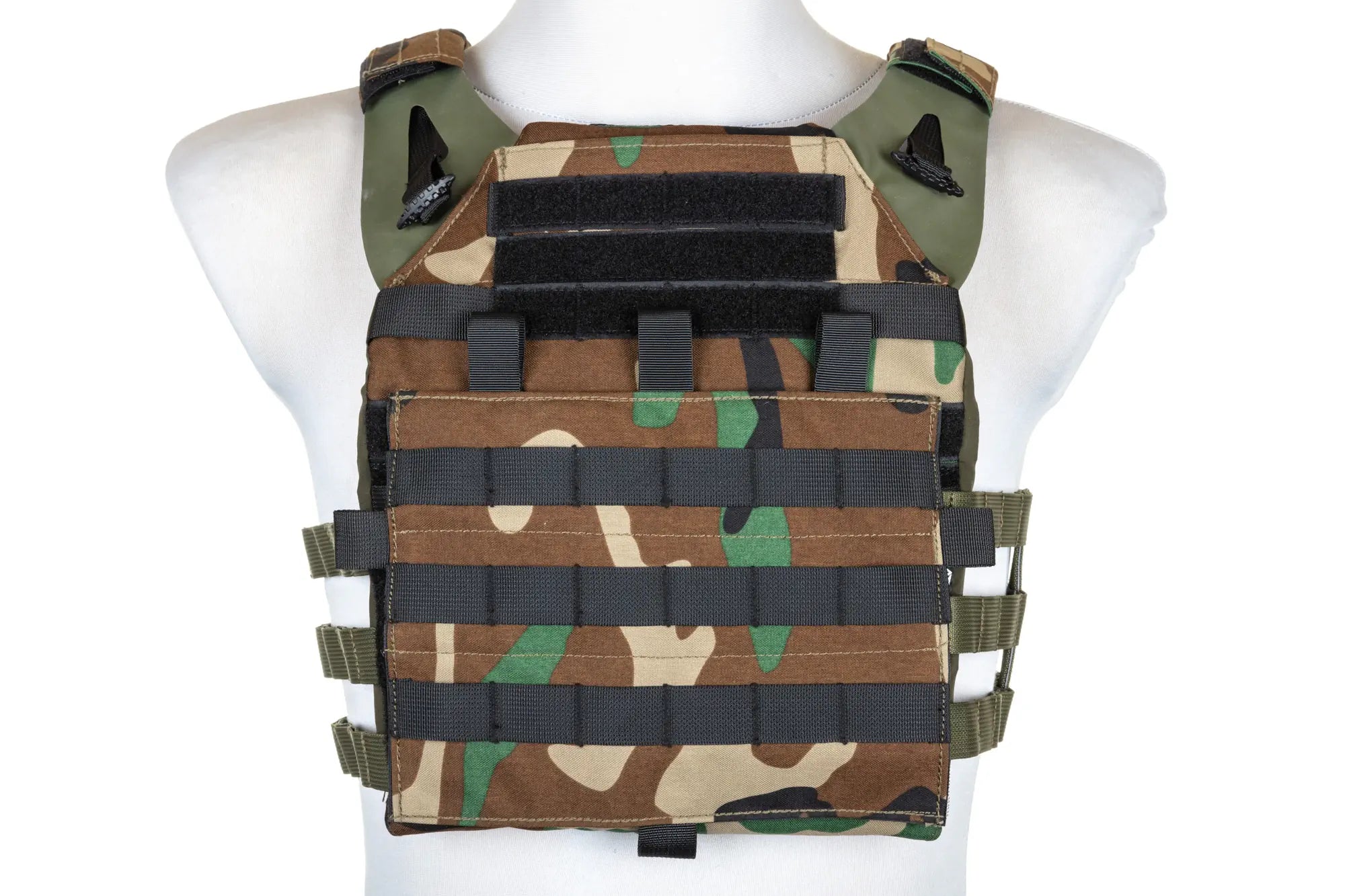 Plate Carrier + assault panel Woodland