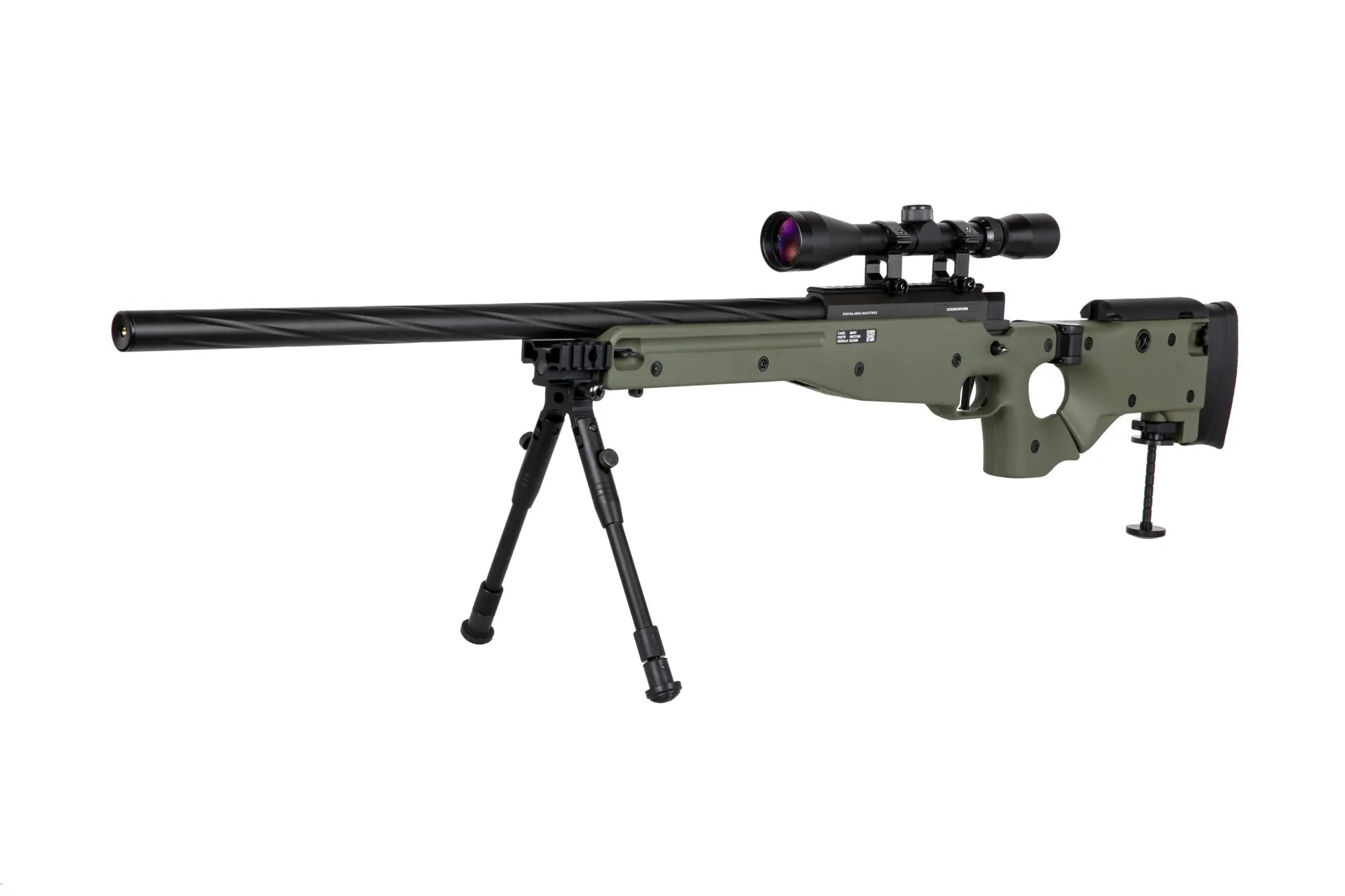 Specna Arms SA-S14 sniper airsoft rifle with scope and bipod Olive-2