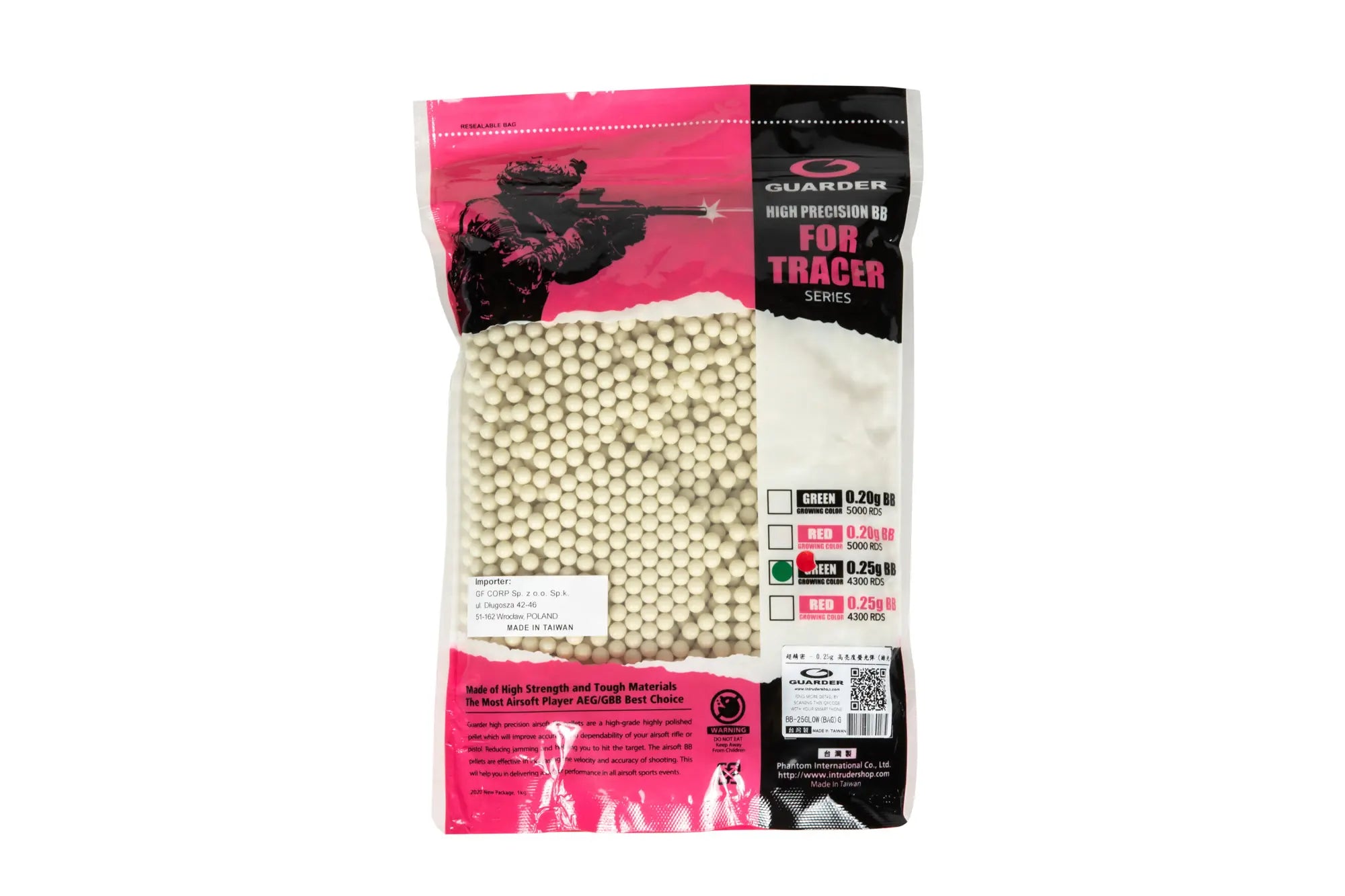 Tracer precision BB's GREEN 0,25g - 4300 pcs
