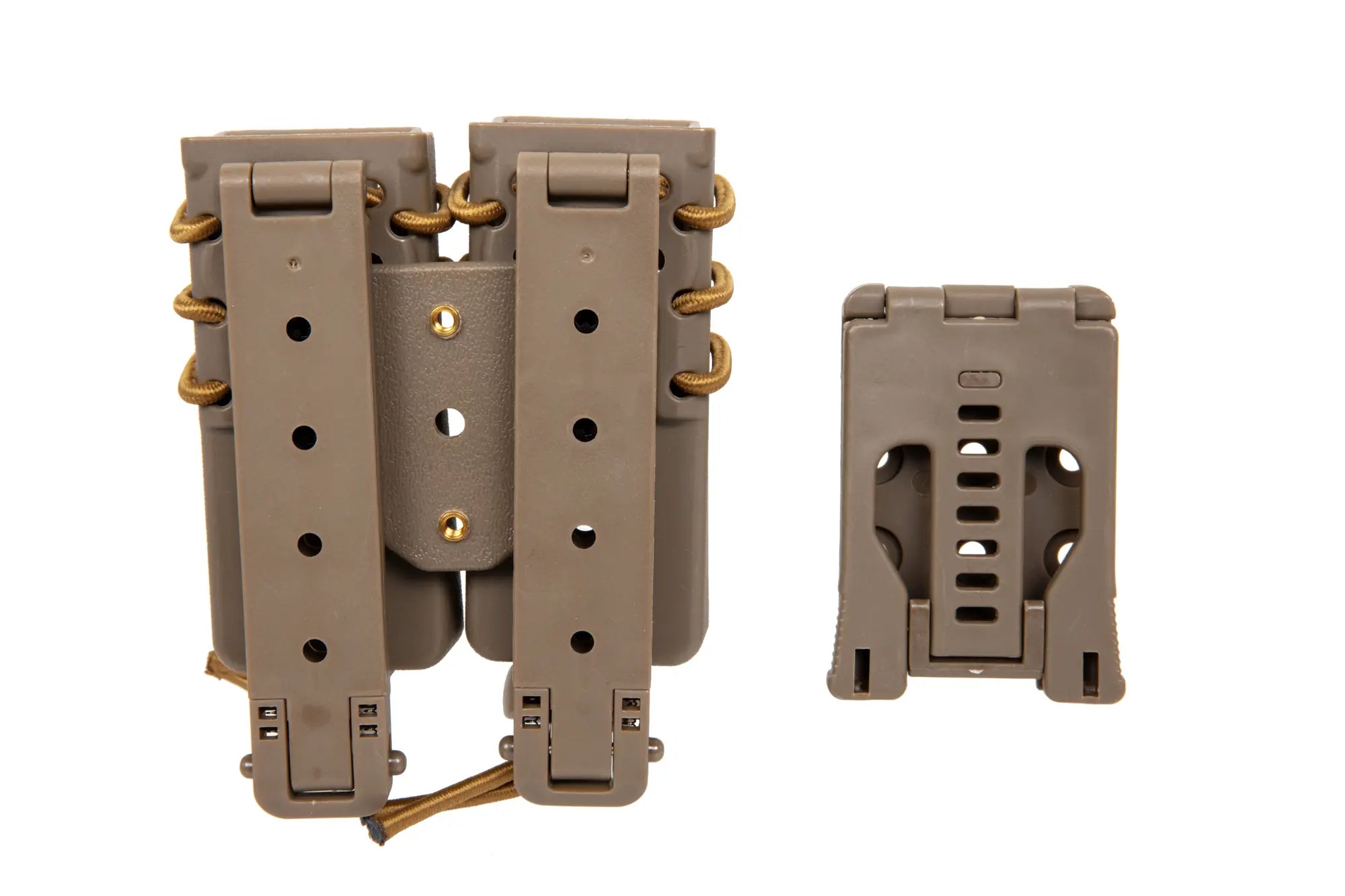 Carrier for 2 9mm magazines Wosport Urban Assault Long Quick Pull Tan-1