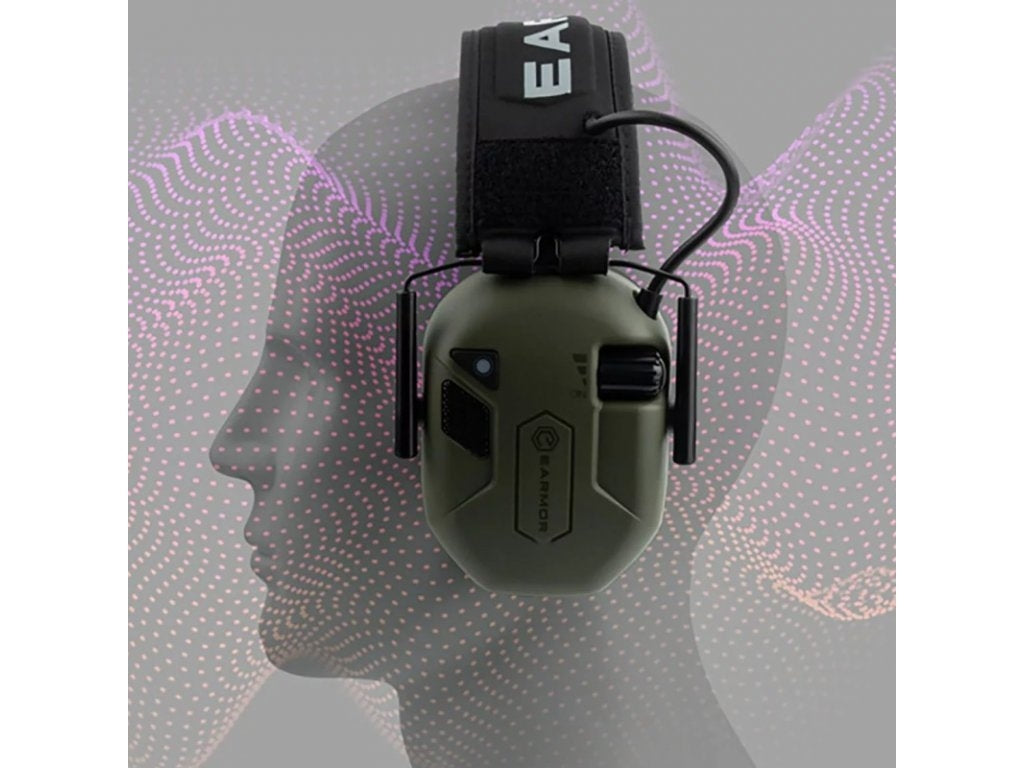 EARMOR M300A Electronic Hearing Protector - Coyote Brown