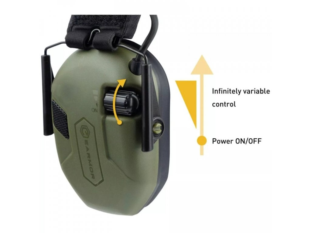 EARMOR M300A Electronic Hearing Protector - Coyote Brown