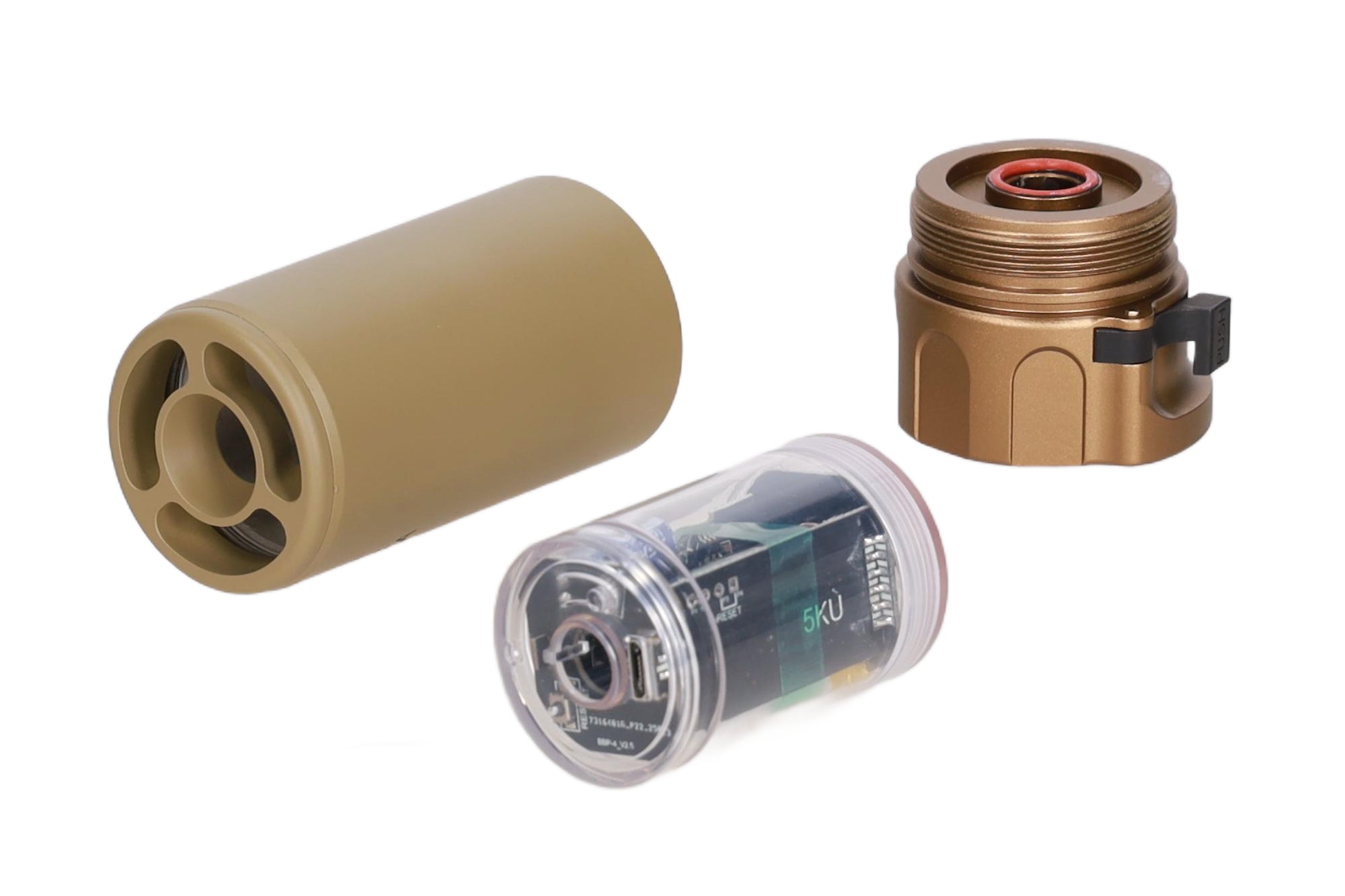 5KU WDN Style + tracer insert Spitfire BBP-217 exhaust device Tan-2