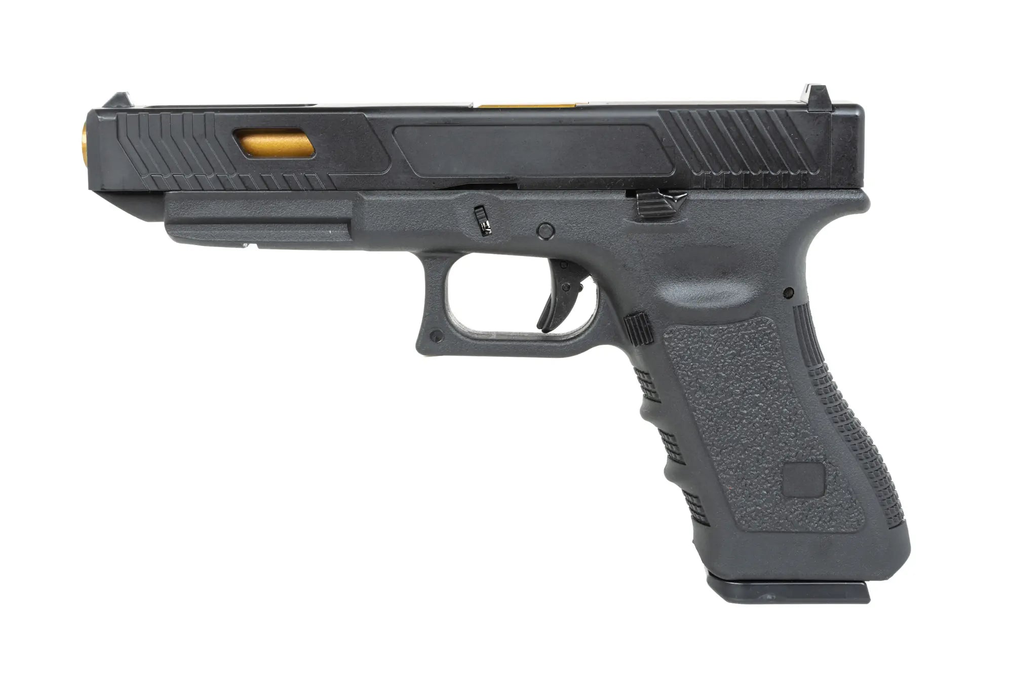E&C EC-1202 airsoft pistol Black and gold-3