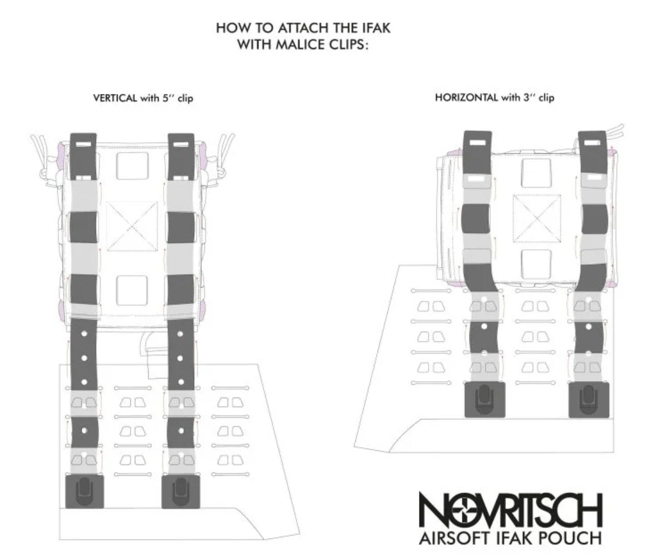 Novritsch Airsoft IFAK Pouch - Black
