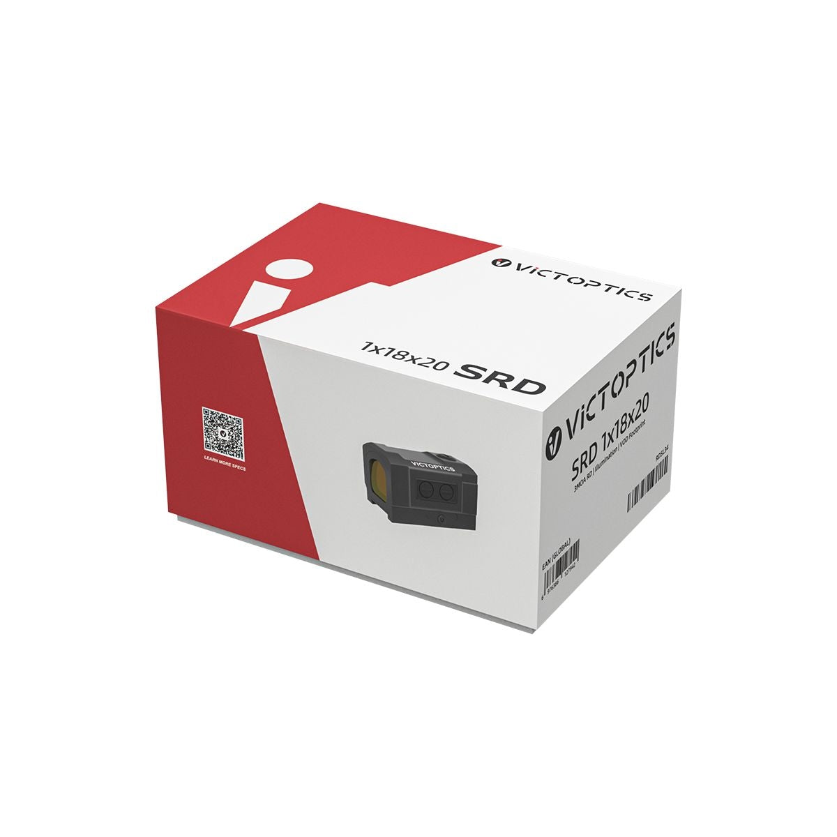 VictOptics SRD 1x18x20 VOD Red Dot Sight - Black