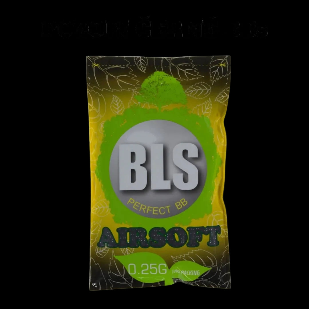 BLS BIO pellets 0,25g, 4000 BBs - Black