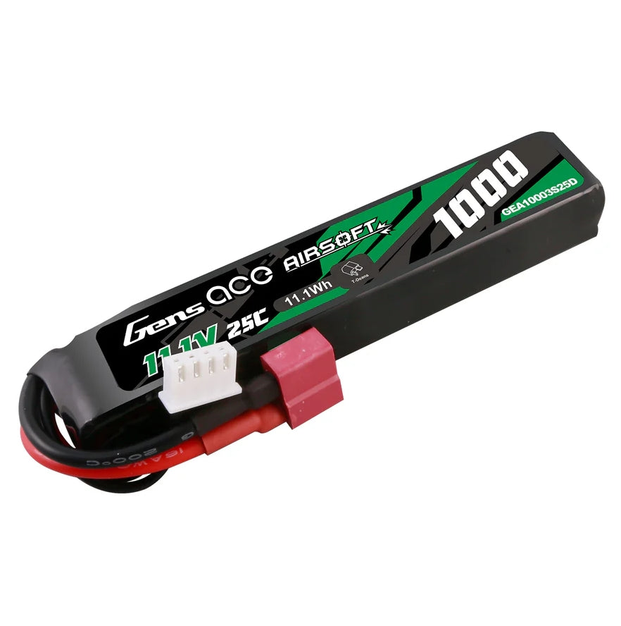 11.1V 1000mAh, 25C Li-Pol Battery T-Dean - Buffer Stick