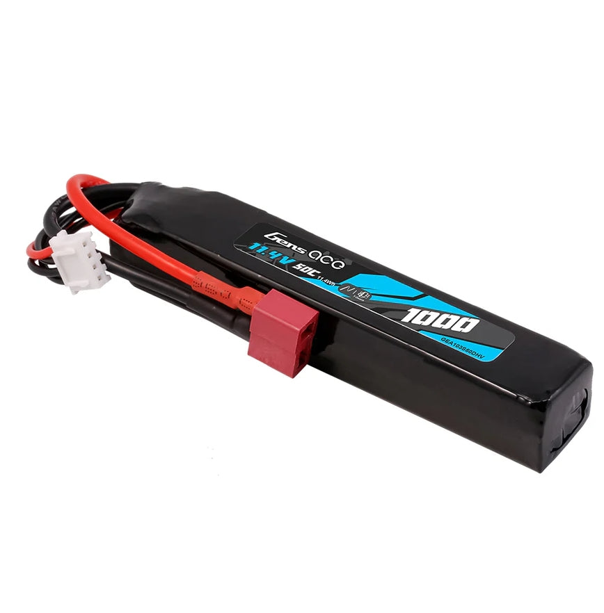 HV 11.4V 1000mAh, 50C Li-Pol Battery T-Dean - Buffer Stick