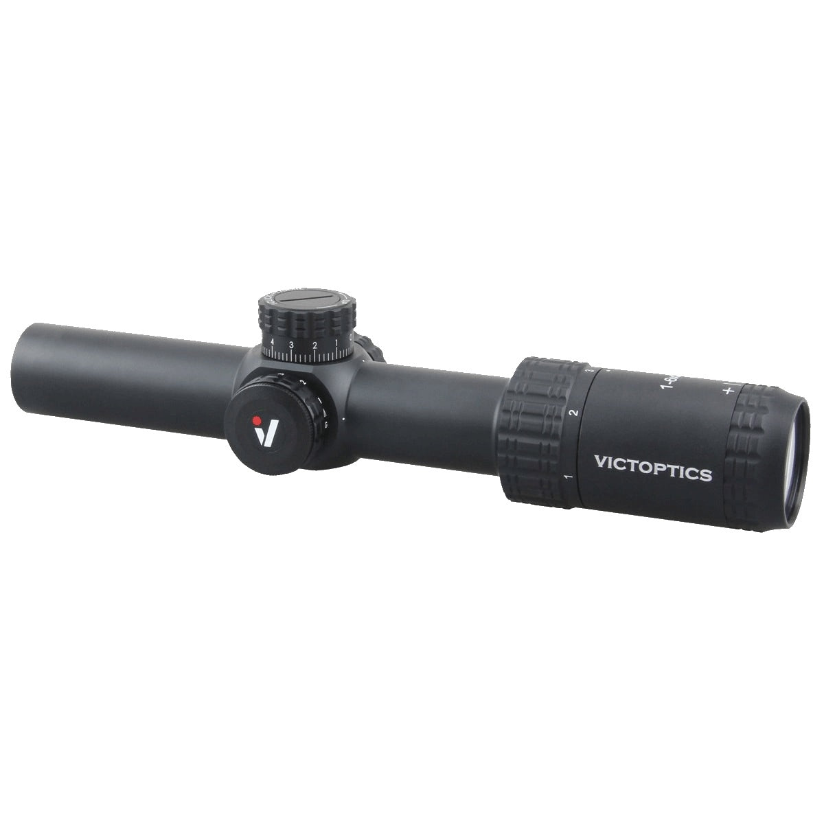 VictOptics LPVO Riflescope S6 1–6x24 plus One-Piece Mount - Black