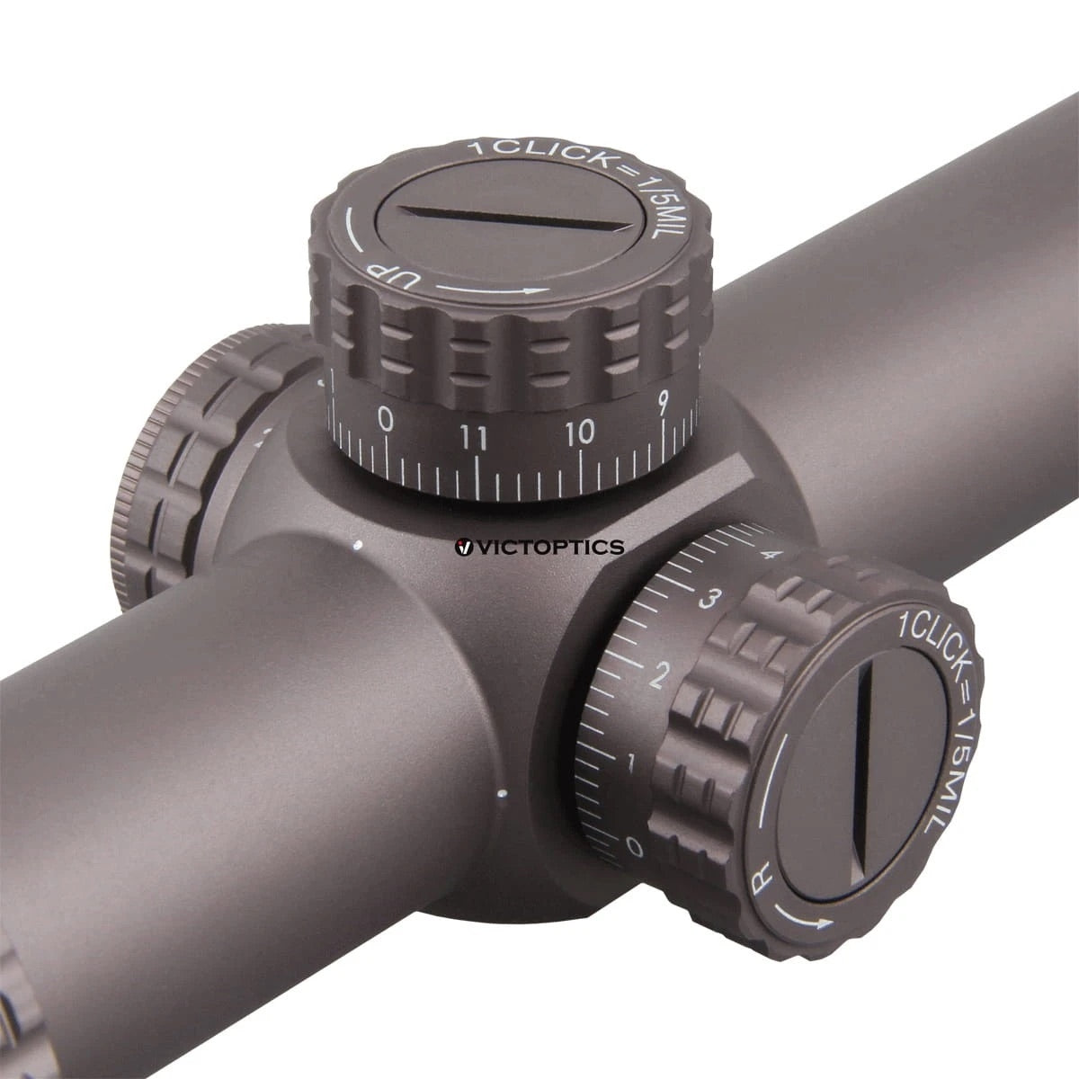 VictOptics LPVO Riflescope S6 1–6x24 plus One-Piece Mount - Brown
