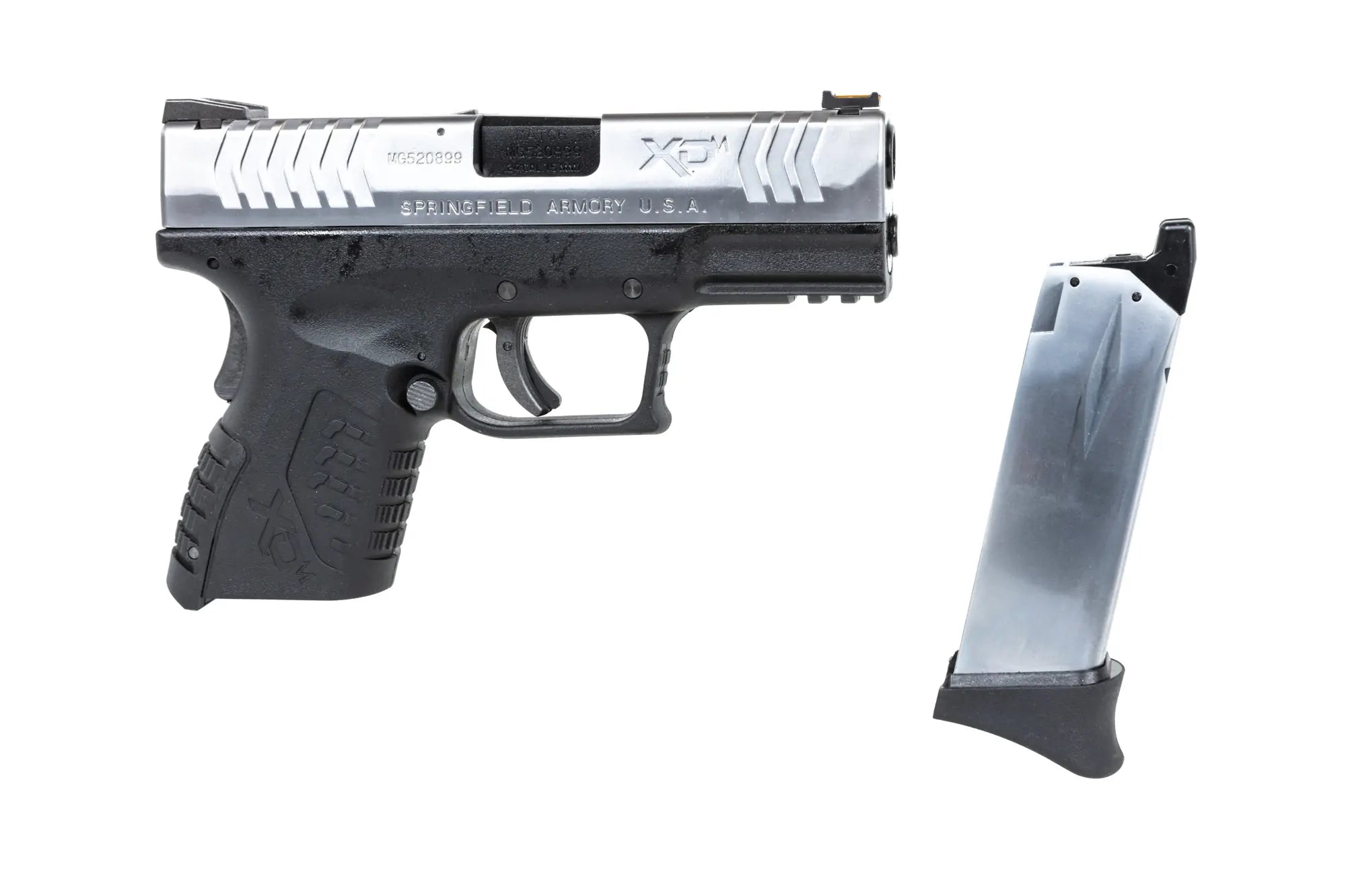 Cybergun x Springfield XDM 3.8" Compact airsoft pistol Black and silver-4