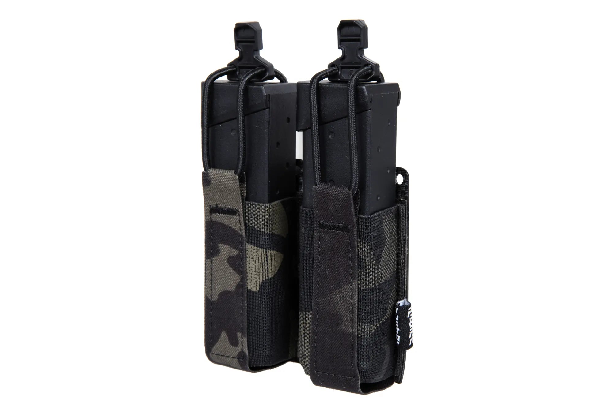 Multicam flexible double pistol pouch