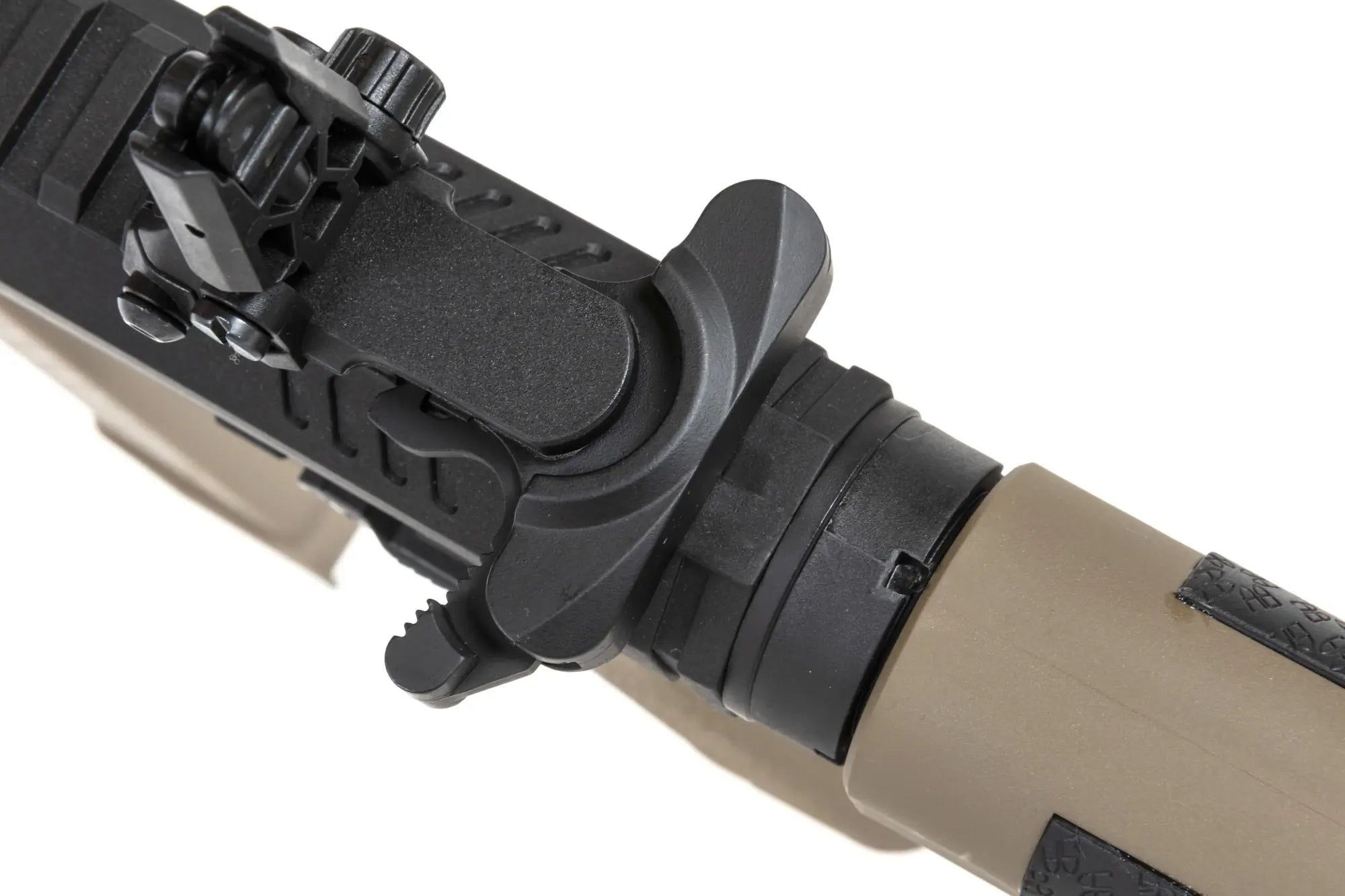 Airsoft Replica SA-FX01 FLEX HAL ETU Half-Tan submachine gun with orange flash hider