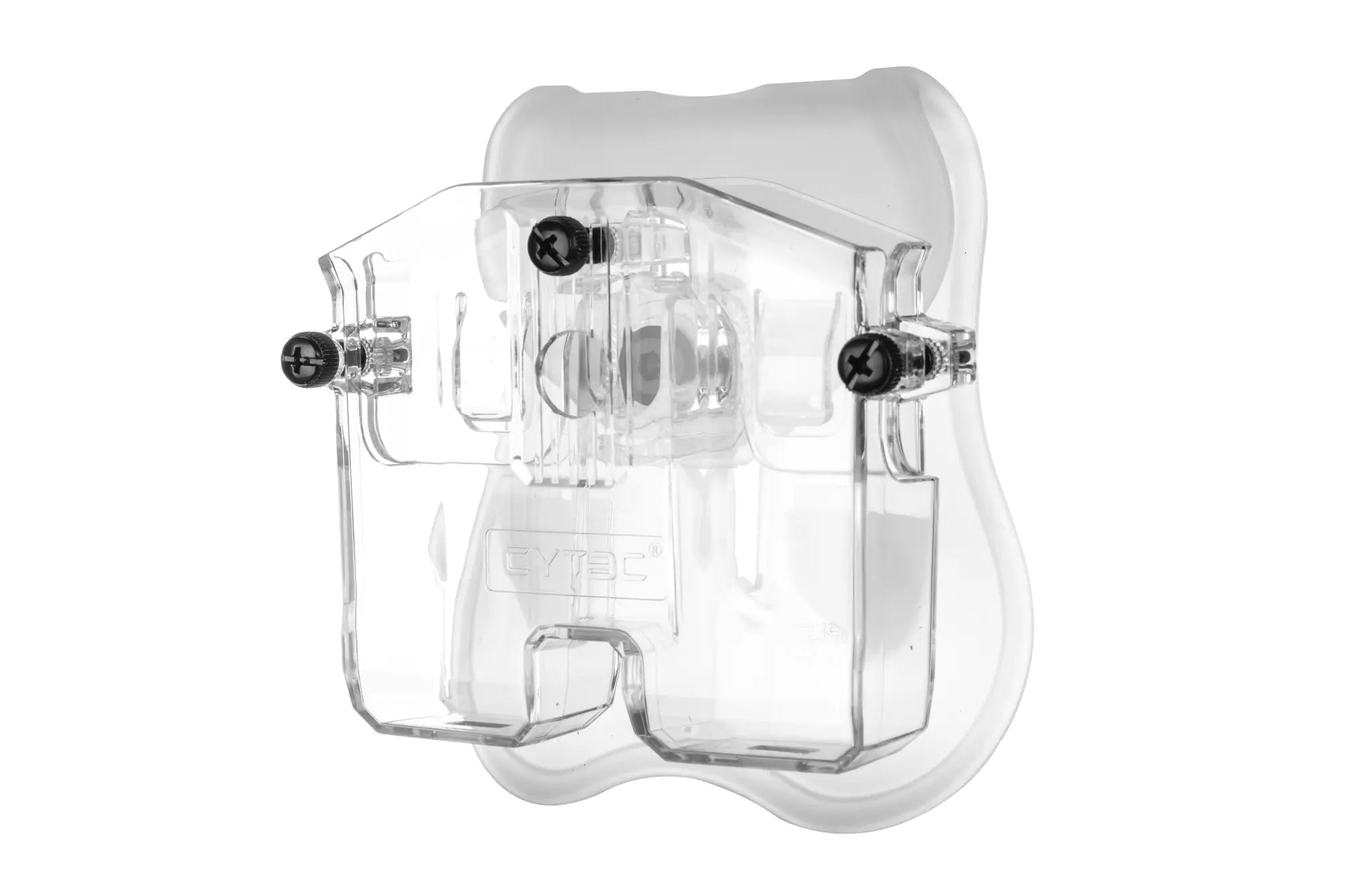 Double universal pistol magazine loader Transparent