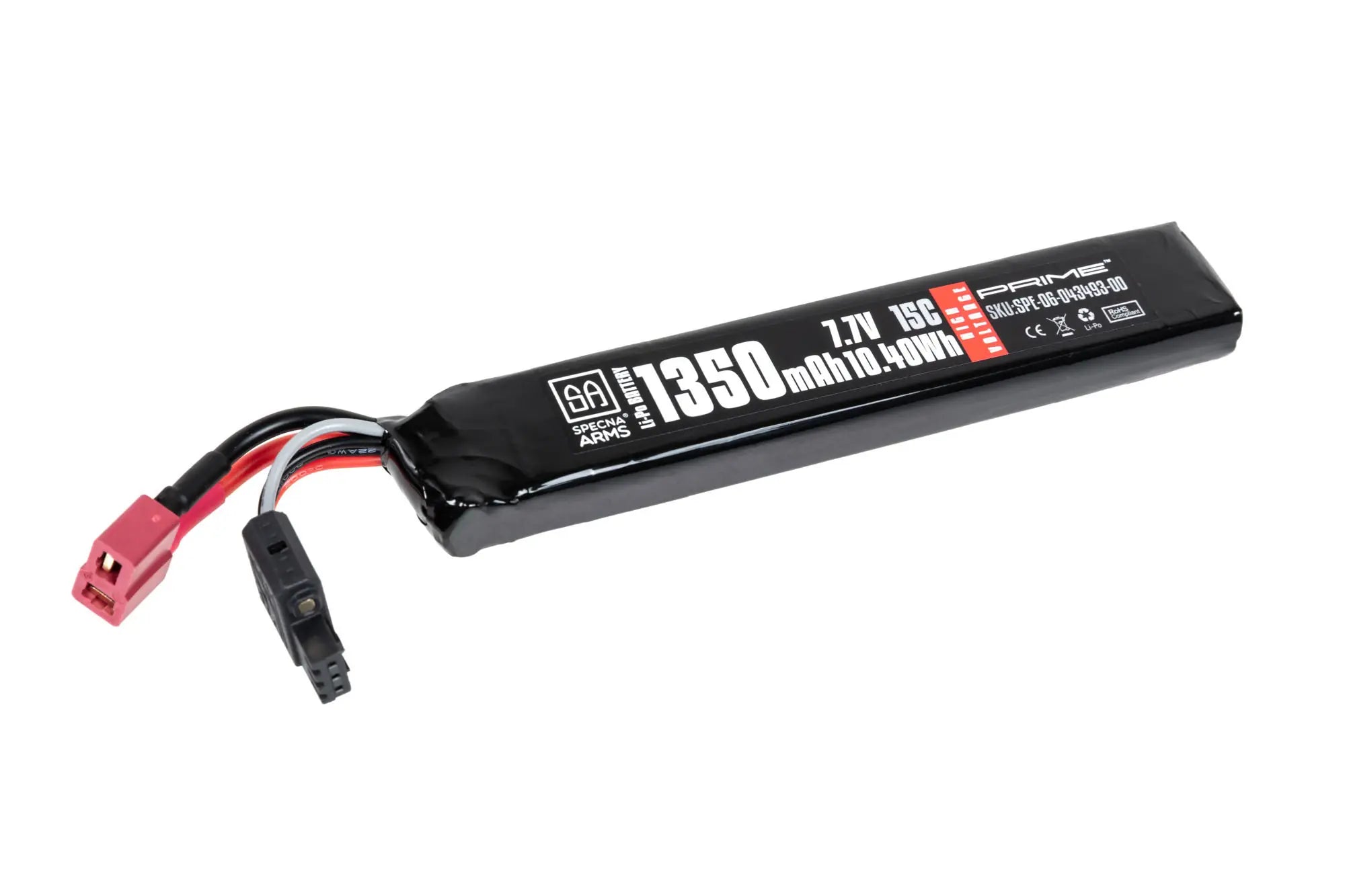 Specna Arms x Gens Ace 1350 mAh Li-Po battery 15C 7.7V High Voltage T-Deans G-Tech-1